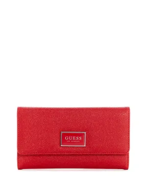 Abree Saffiano Slim Clutch Wallet