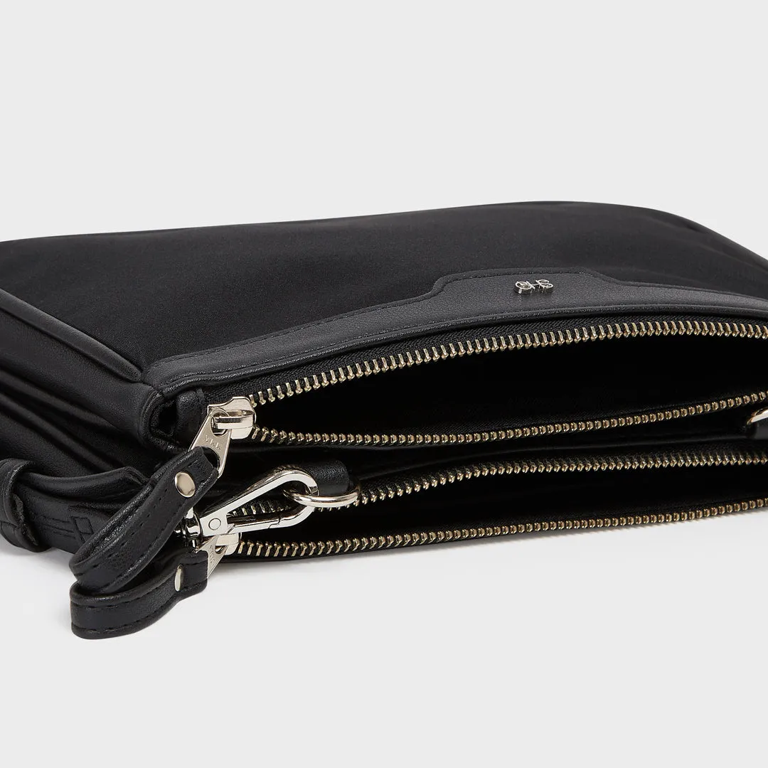 AMSTERDAM NYLON SLING BAG BLACK