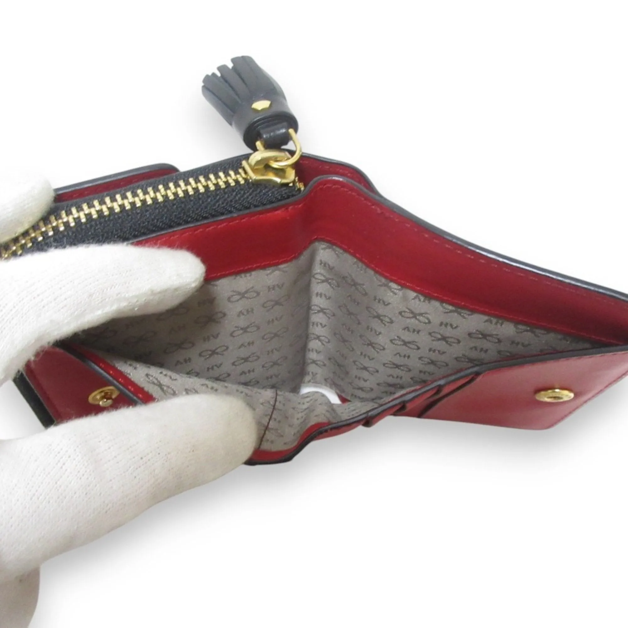 Anya Hindmarch Leather Wallet (Bi-Fold) (Pre-Owned)
