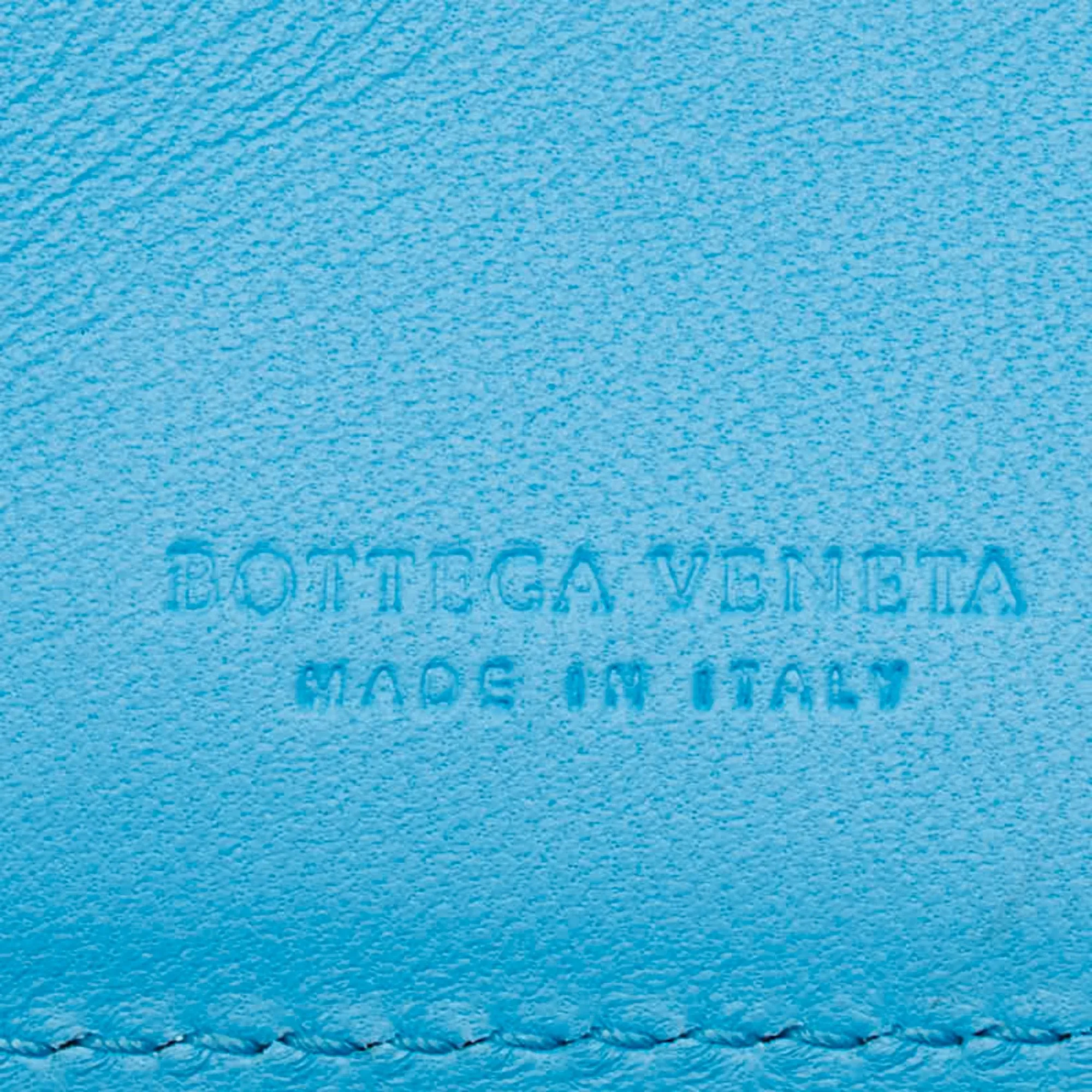 Bottega Veneta blue Leather Wallet (Tri-Fold) (Pre-Owned)