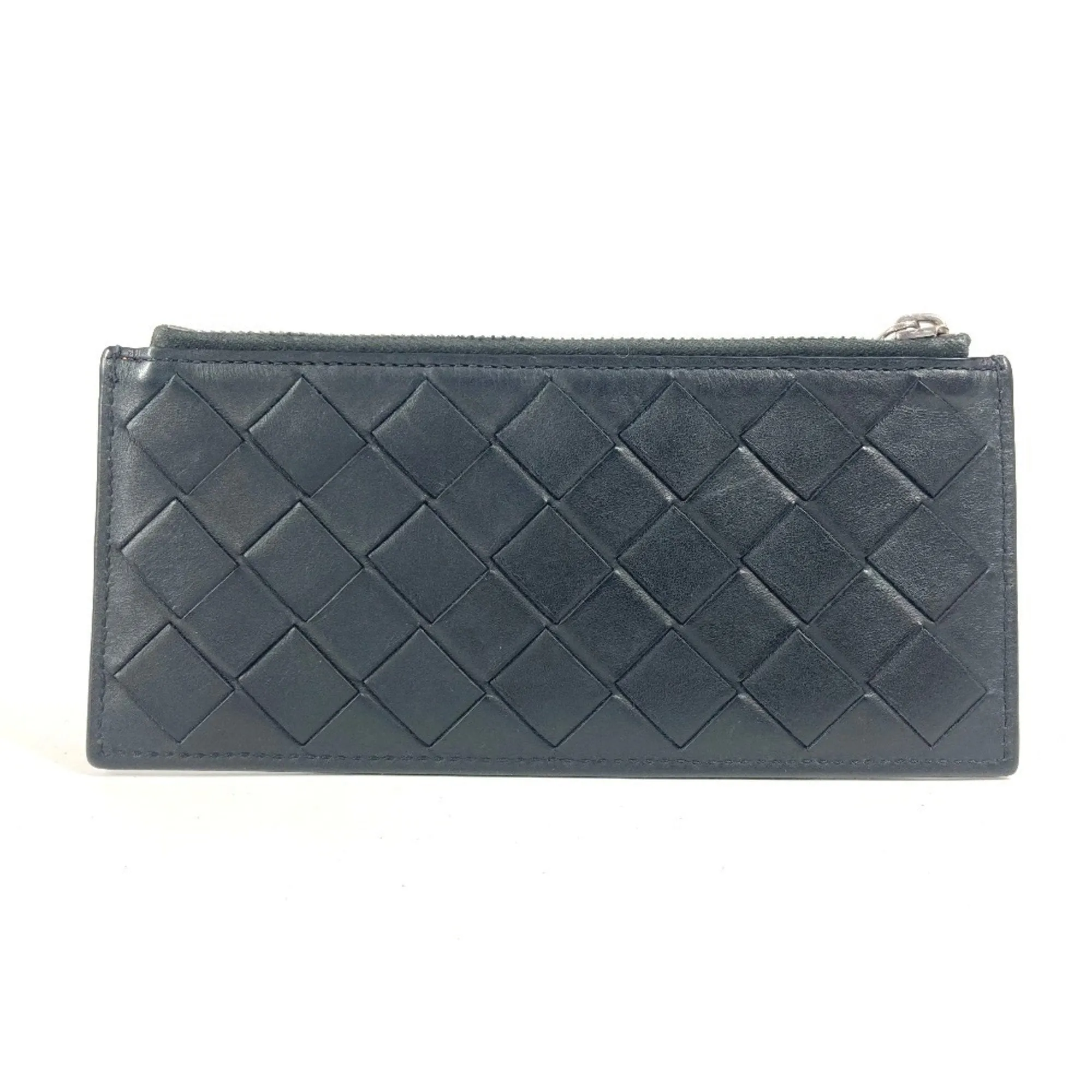 Bottega Veneta Intrecciato Leather Coin Purse/Coin Case (Pre-Owned)