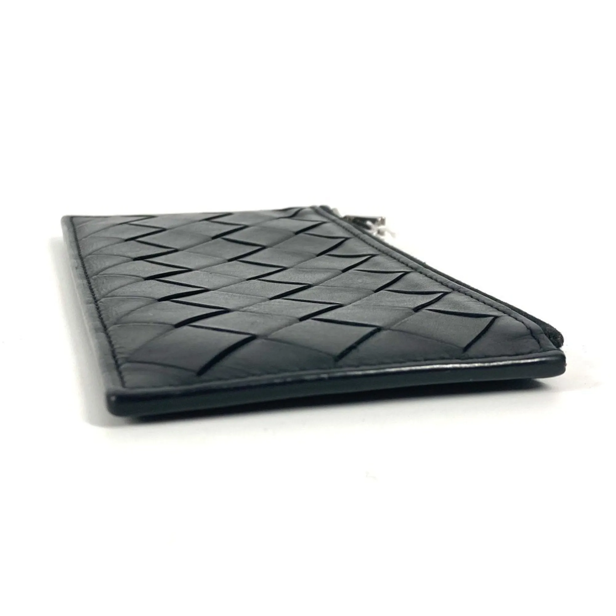 Bottega Veneta Intrecciato Leather Coin Purse/Coin Case (Pre-Owned)