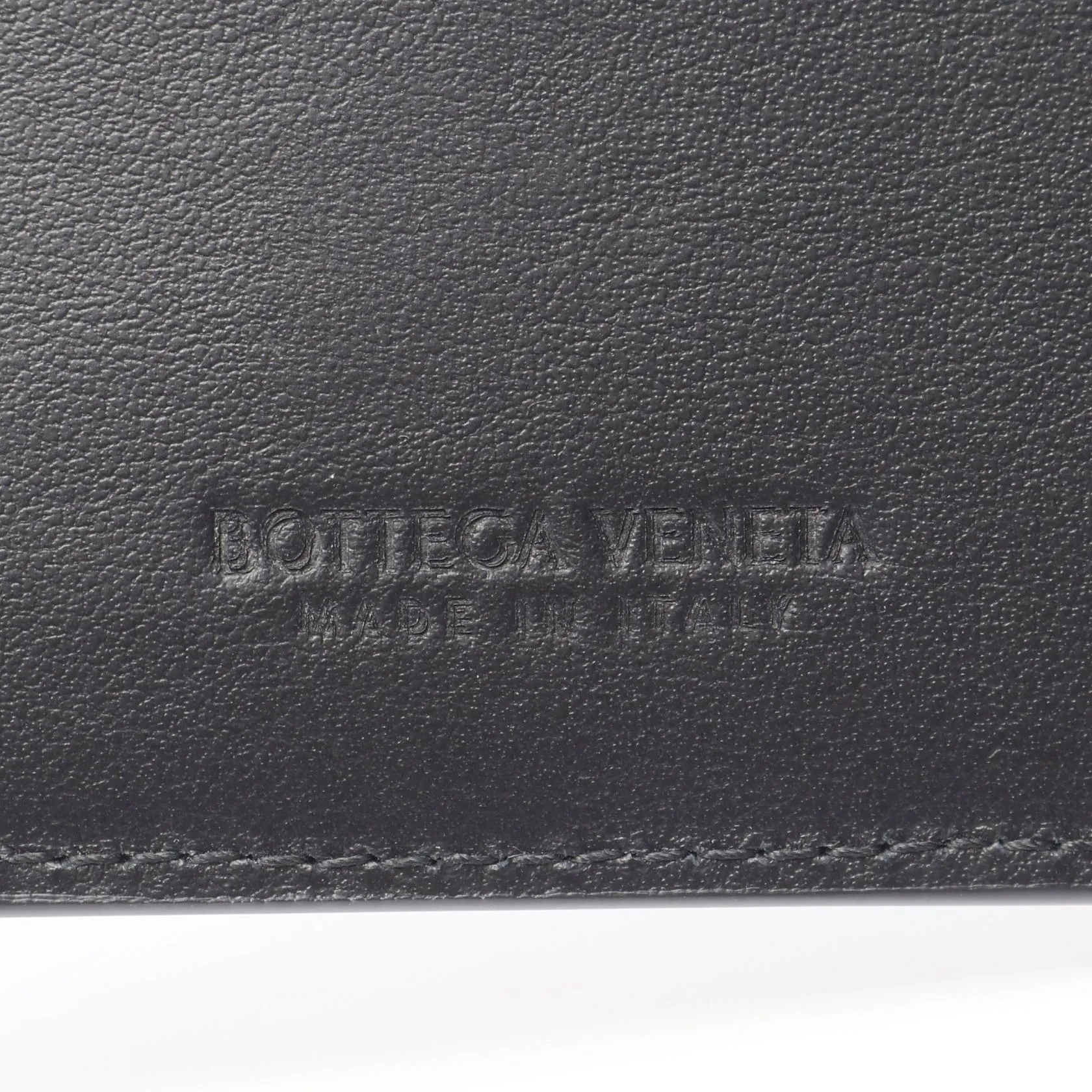 Bottega Veneta Leather Cassette Wallet Black