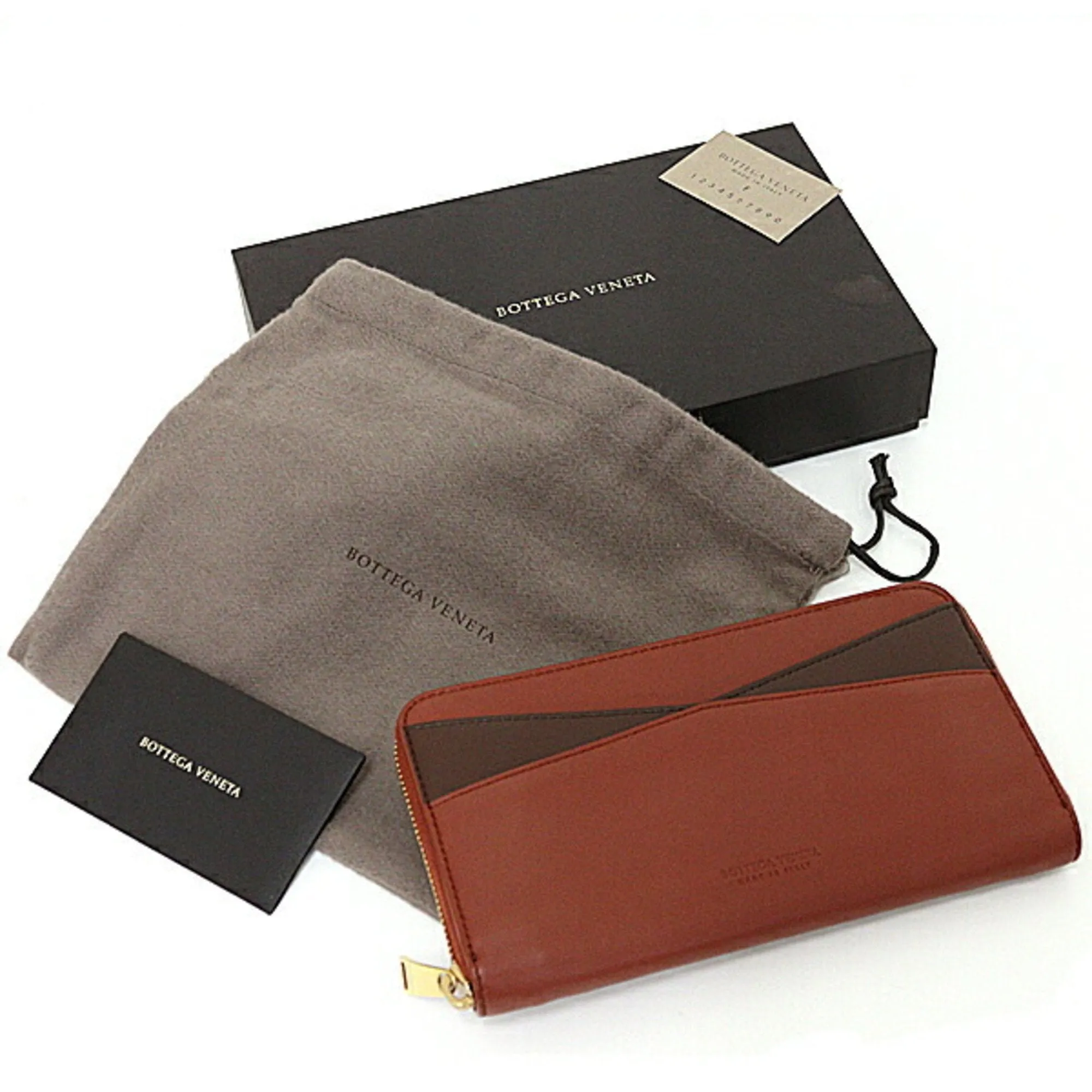 Bottega Veneta Leather Long Wallet (Bi-Fold) (Pre-Owned)