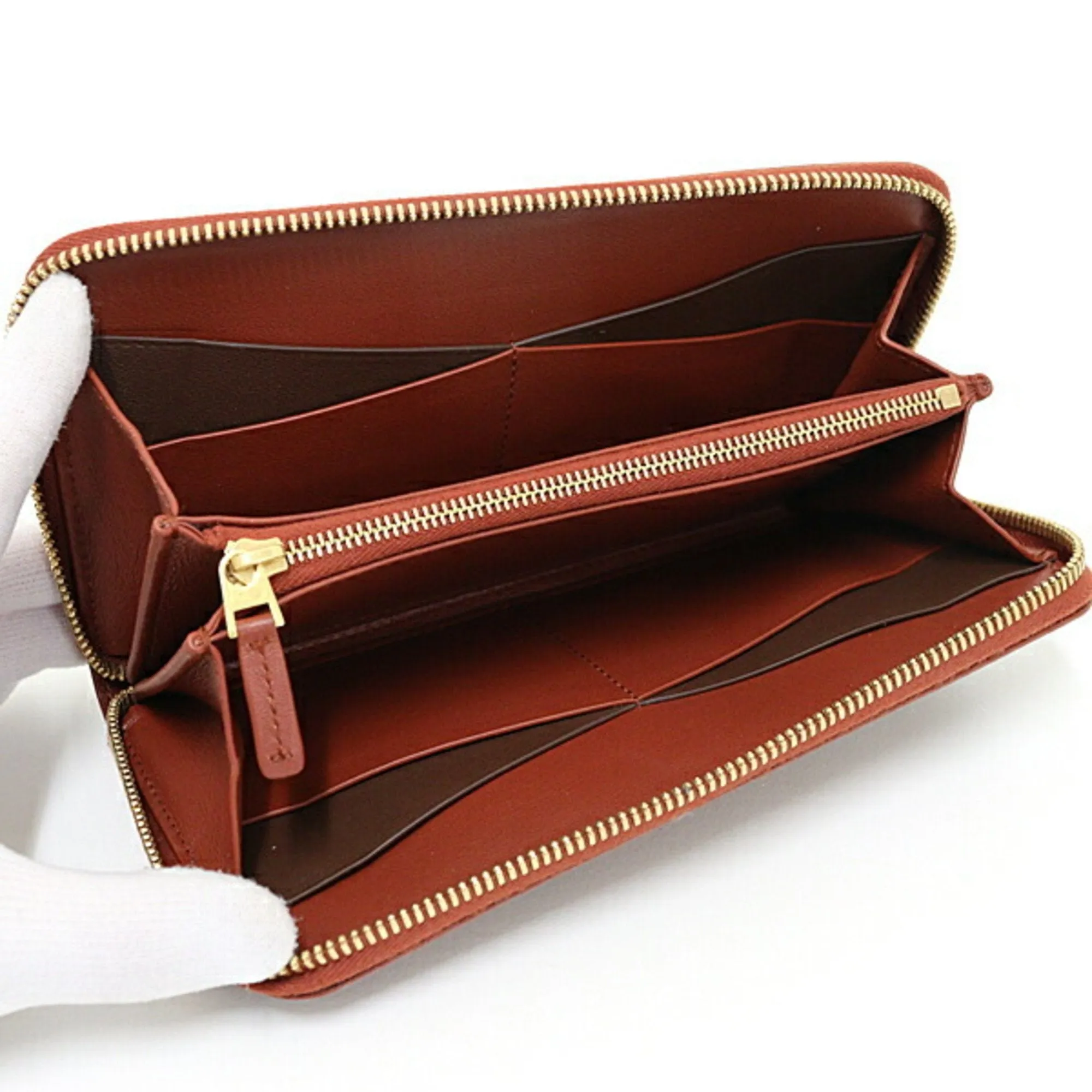 Bottega Veneta Leather Long Wallet (Bi-Fold) (Pre-Owned)