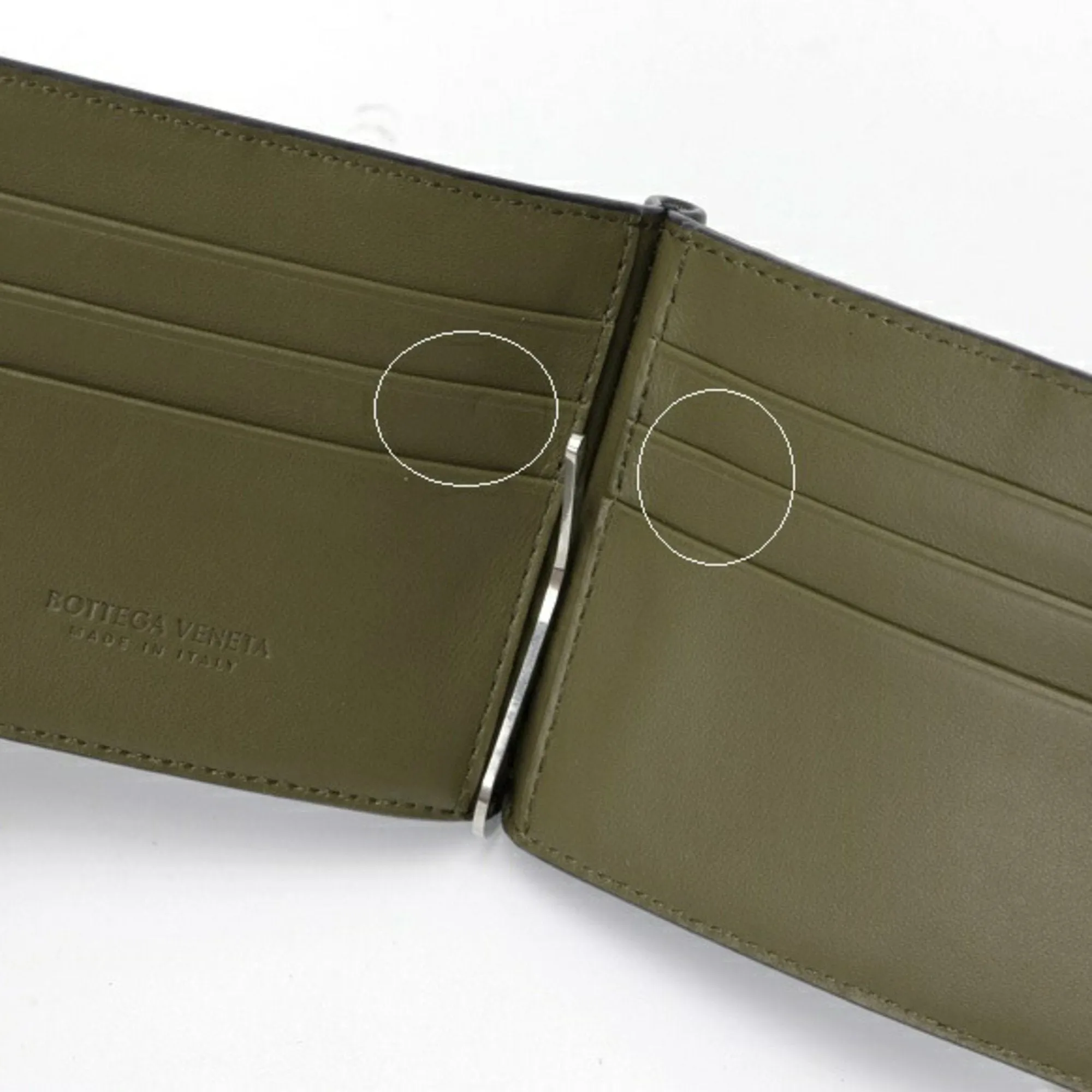 Bottega Veneta Navy Intrecciato Leather Card Wallet (Pre-Owned)