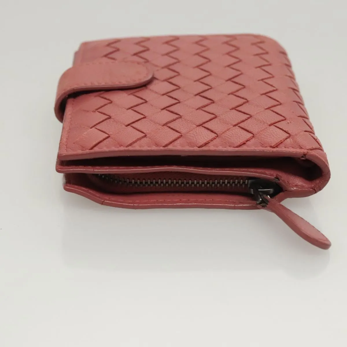 Bottega Veneta Zipped Coin Purse Leather Wallet (Pre-Owned)