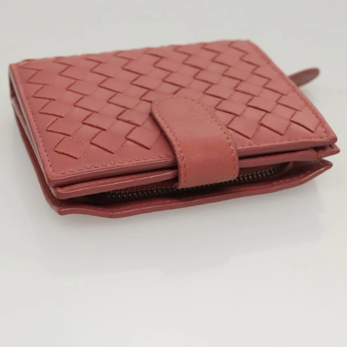 Bottega Veneta Zipped Coin Purse Leather Wallet (Pre-Owned)