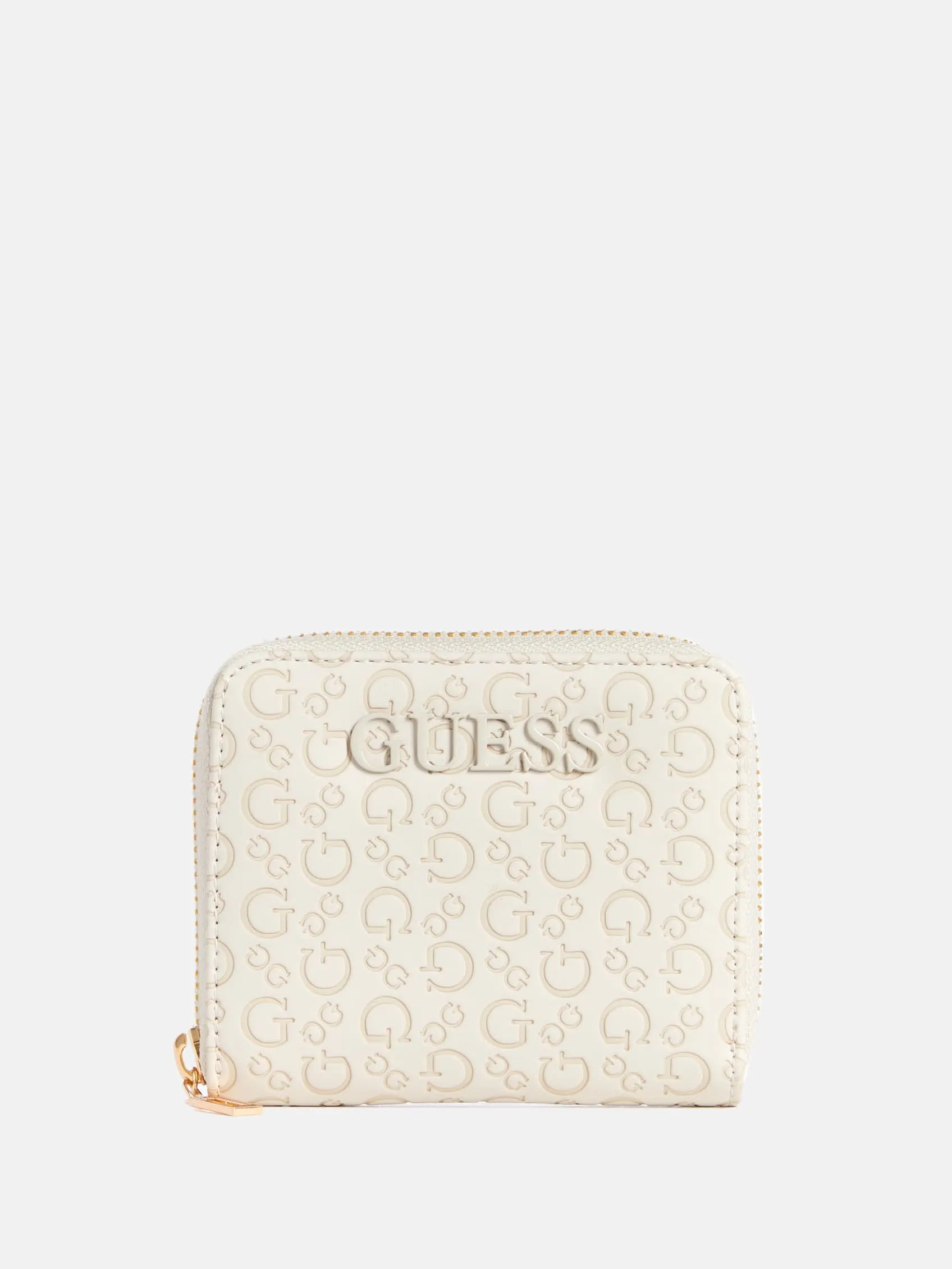 Bowie Debossed Zip-Around Wallet