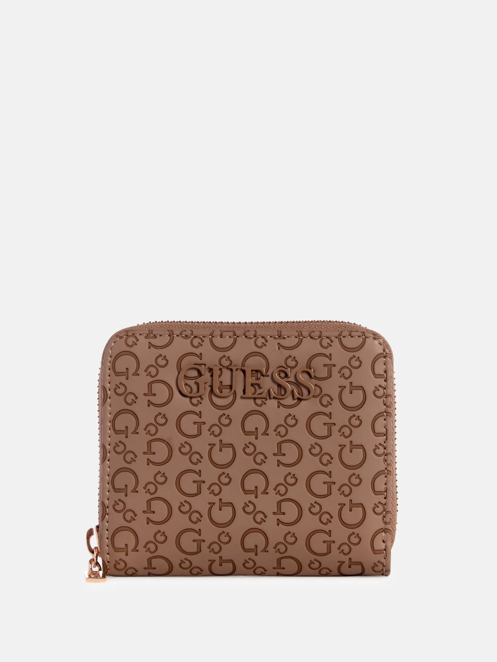 Bowie Debossed Zip-Around Wallet