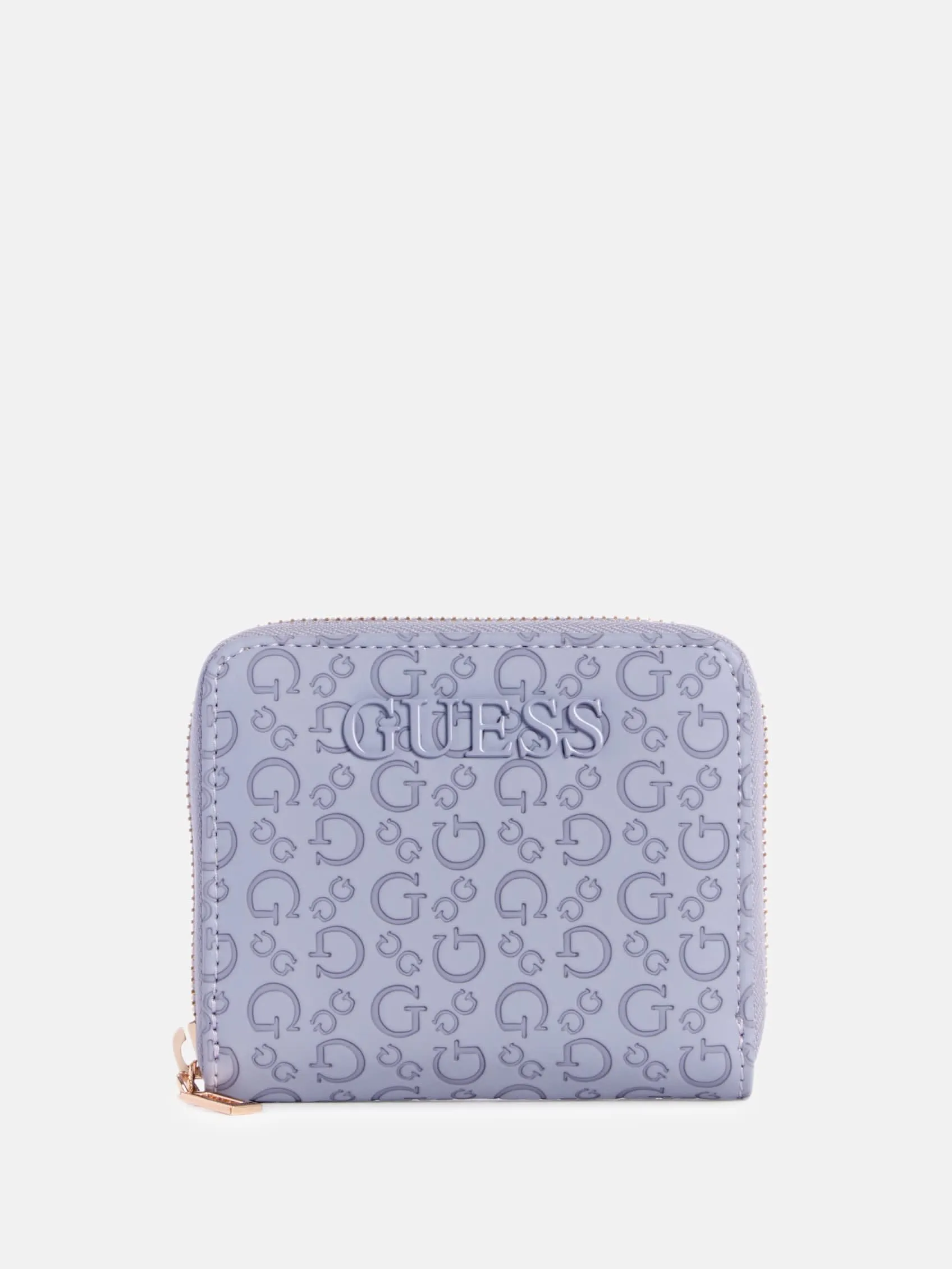 Bowie Debossed Zip-Around Wallet
