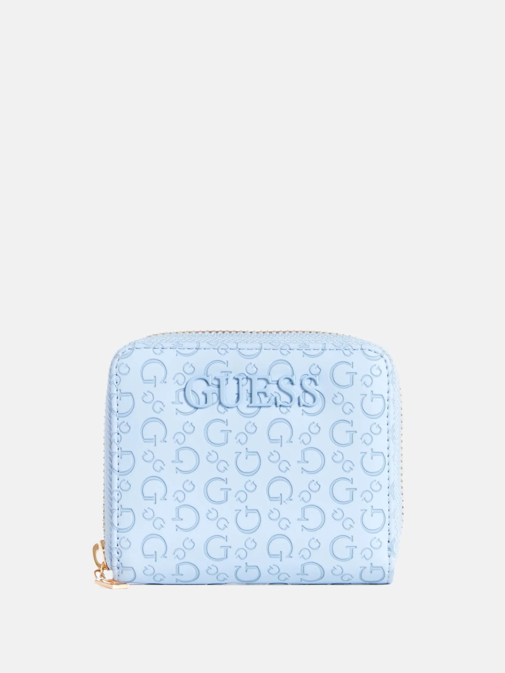 Bowie Debossed Zip-Around Wallet