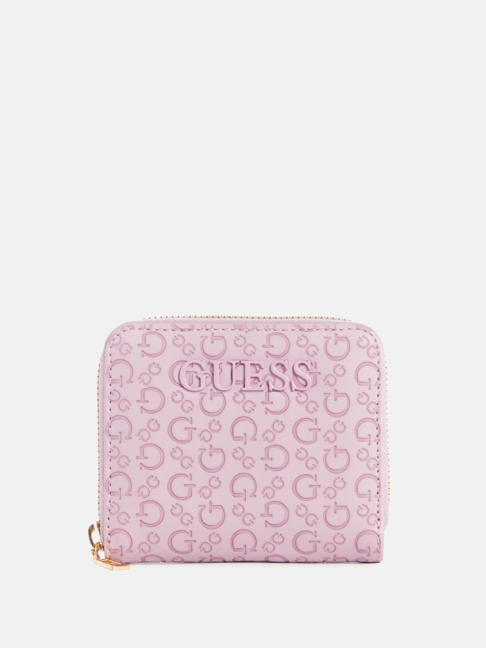 Bowie Debossed Zip-Around Wallet