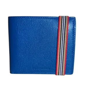 Burberry blue Leather Wallet (Bi-Fold) (Pre-Owned)