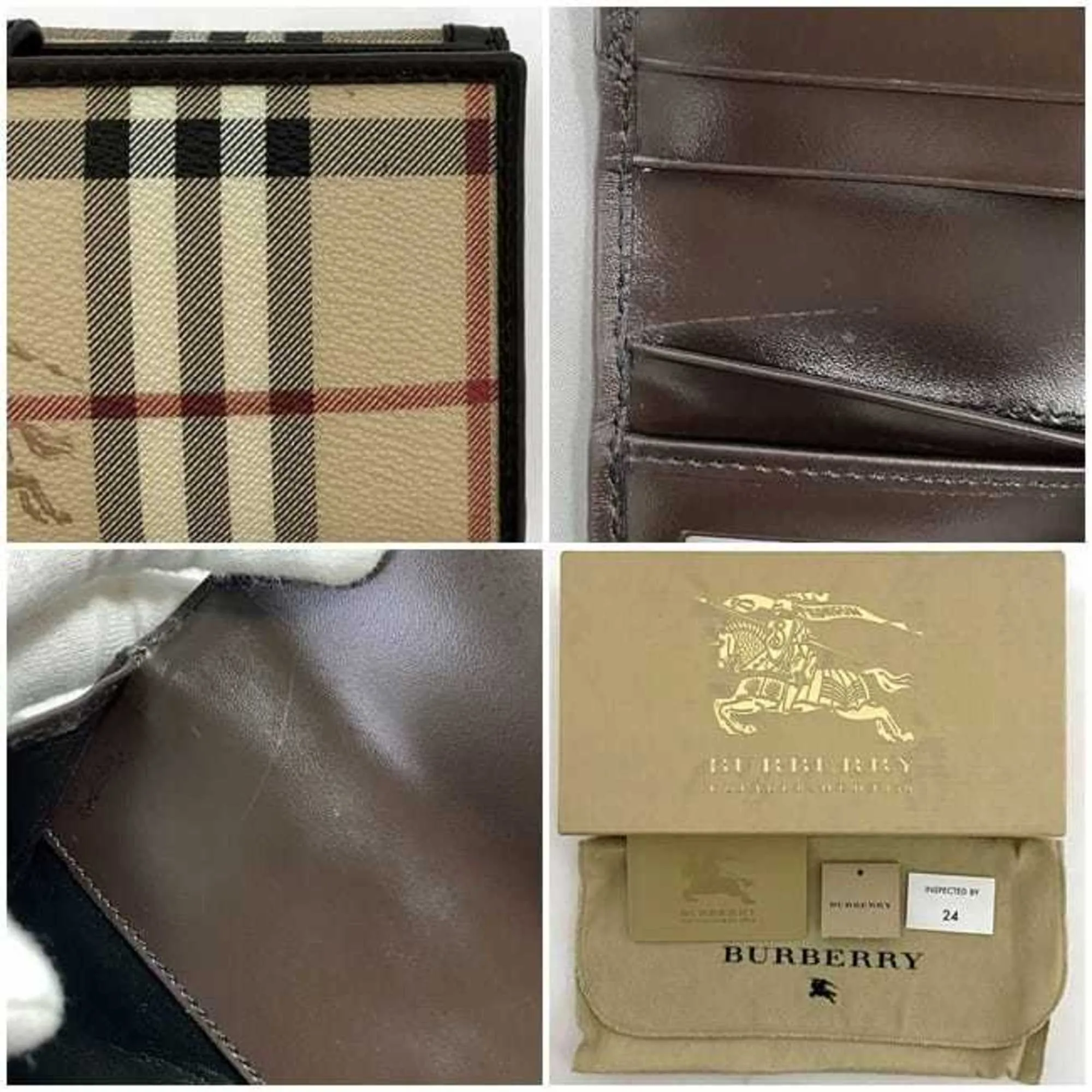 Burberry  Canvas Wallet  (Pre-Owned)