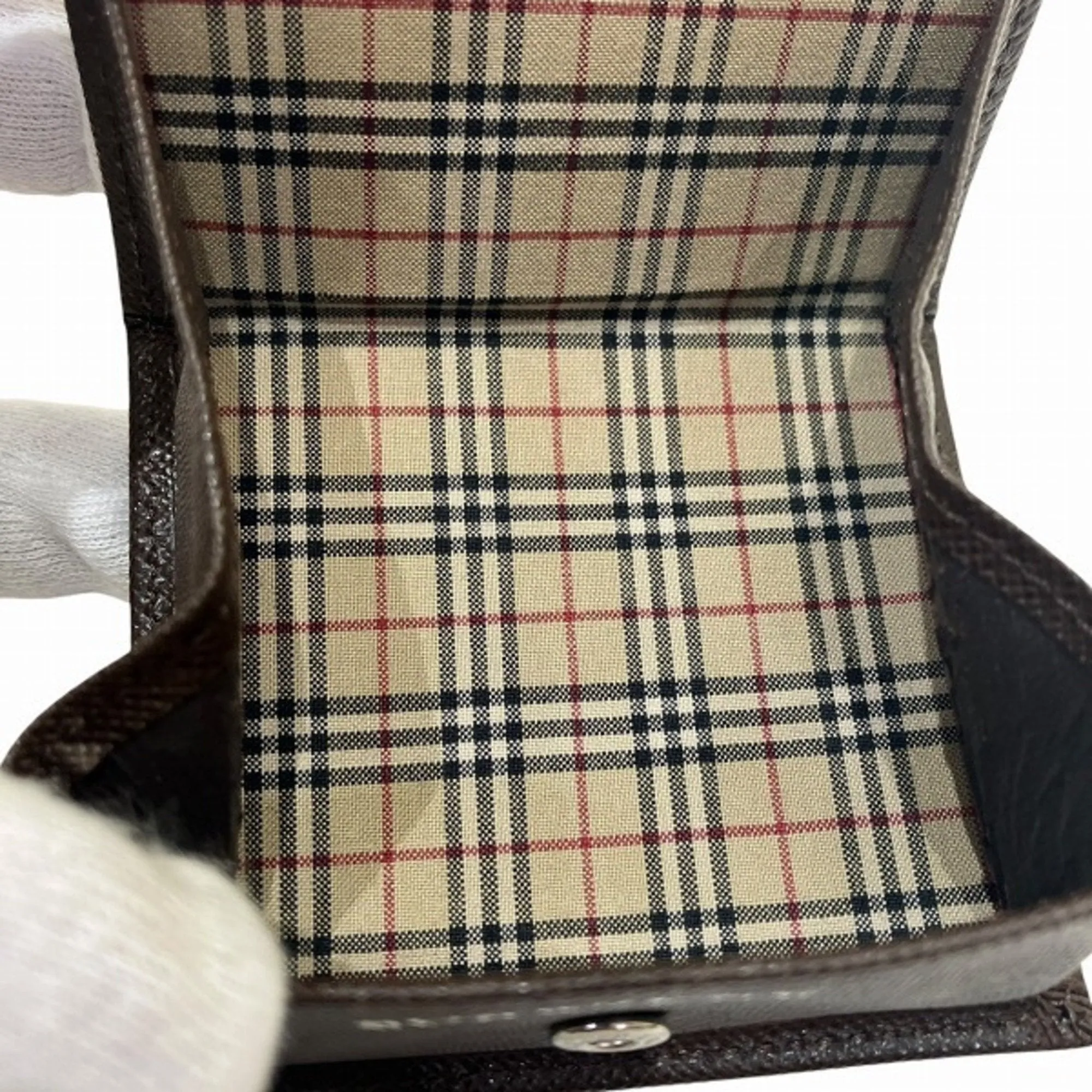 Burberry Leather Coin Purse/Coin Case (Pre-Owned)