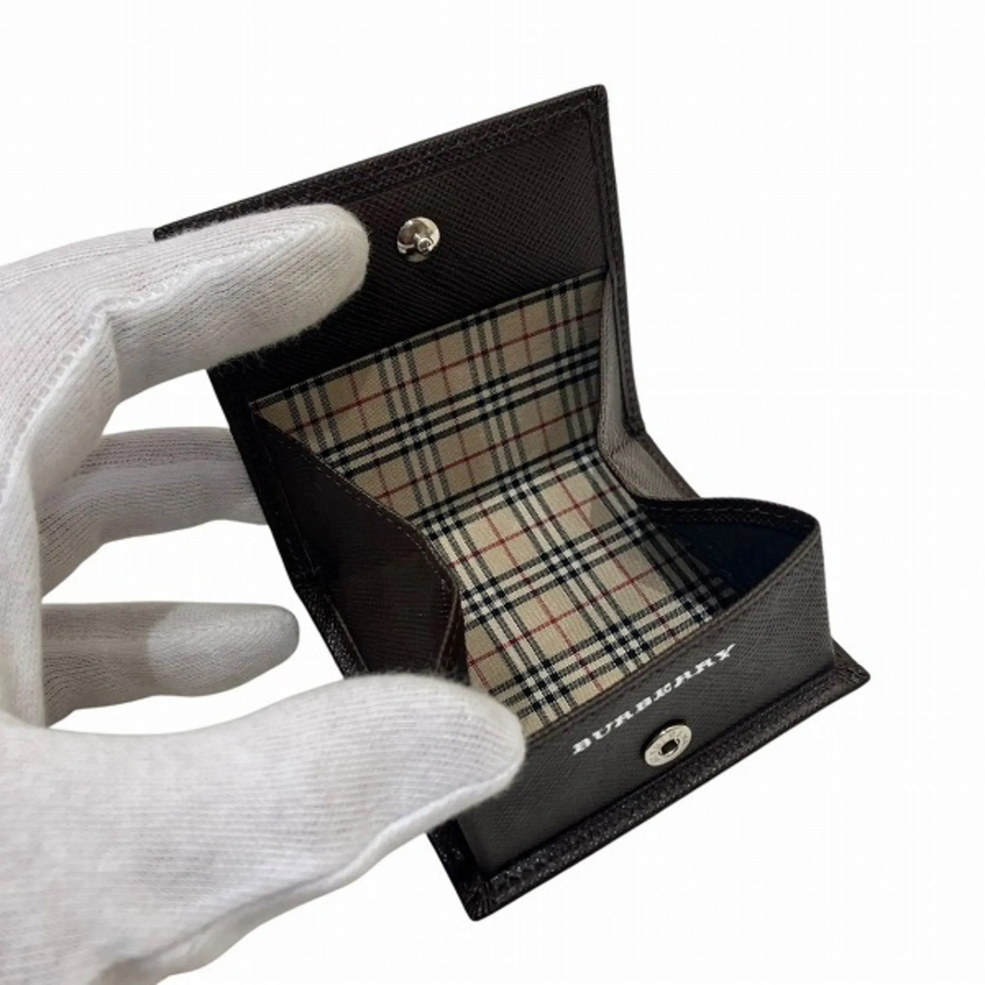 Burberry Leather Coin Purse/Coin Case (Pre-Owned)