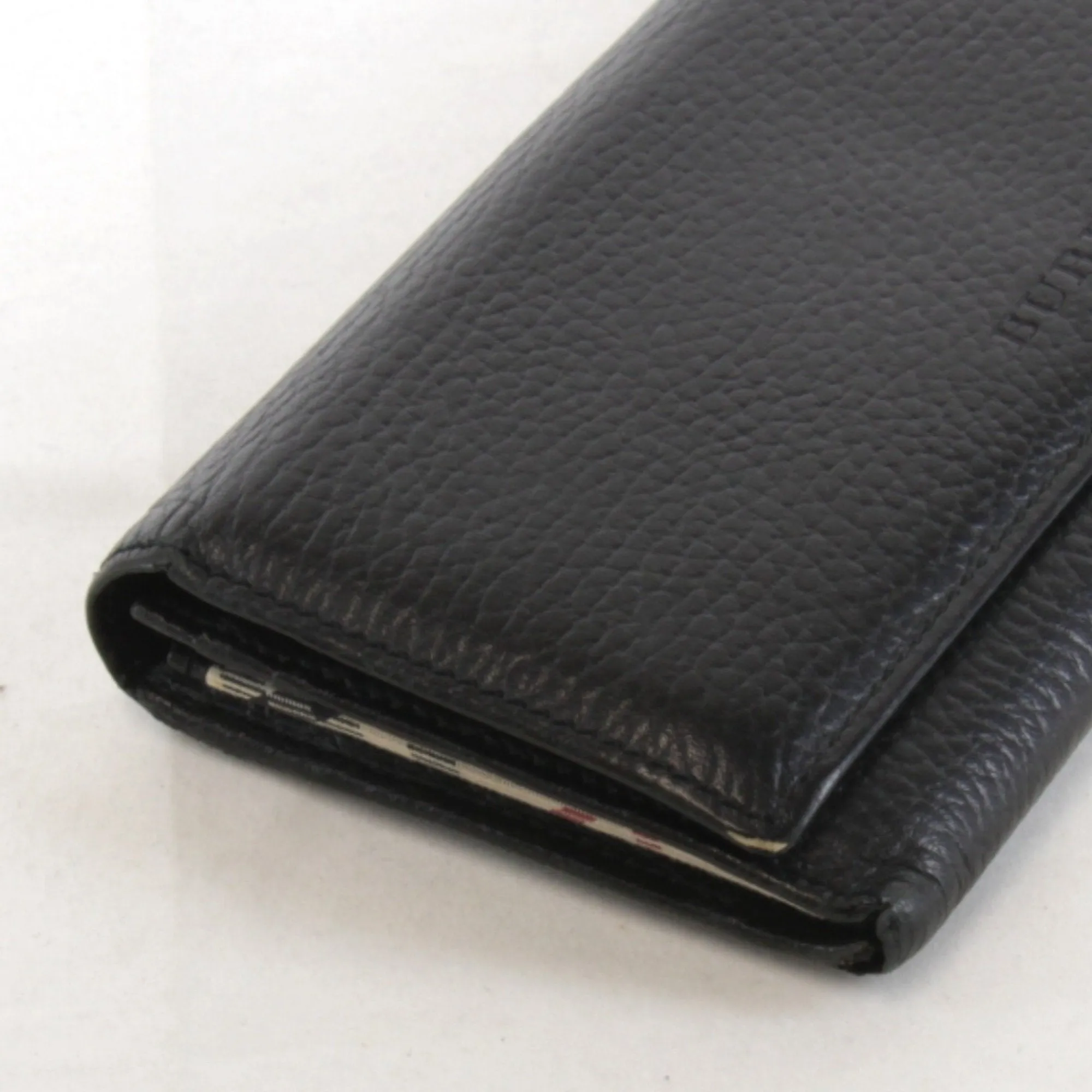 Burberry Leather Long Wallet (Bi-Fold) (Pre-Owned)