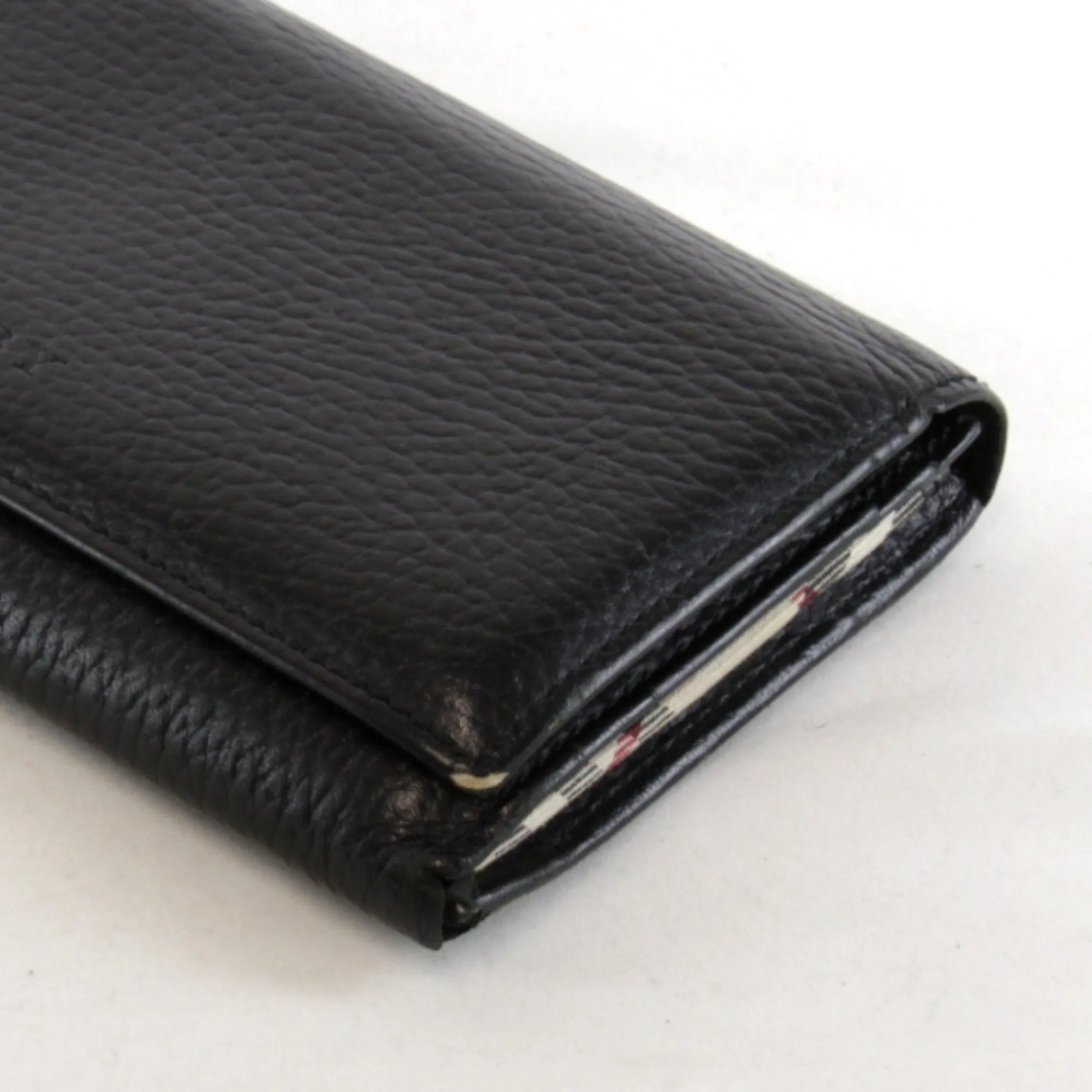 Burberry Leather Long Wallet (Bi-Fold) (Pre-Owned)