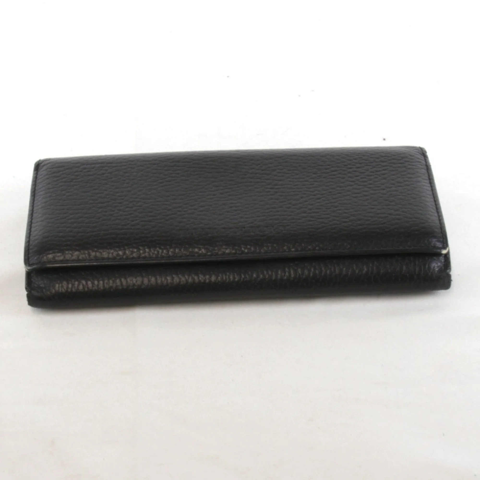 Burberry Leather Long Wallet (Bi-Fold) (Pre-Owned)