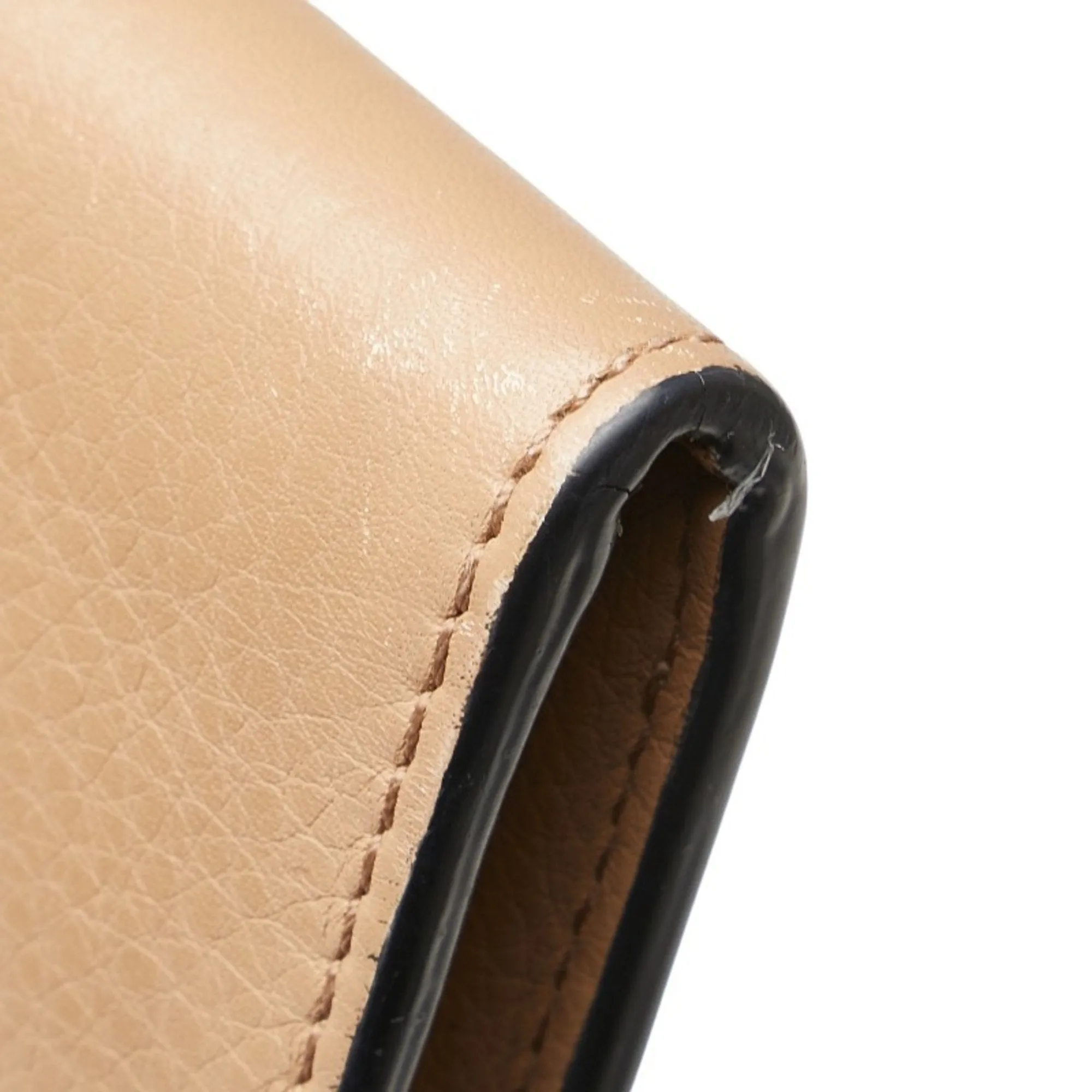 Burberry Leather Long Wallet (Bi-Fold) (Pre-Owned)