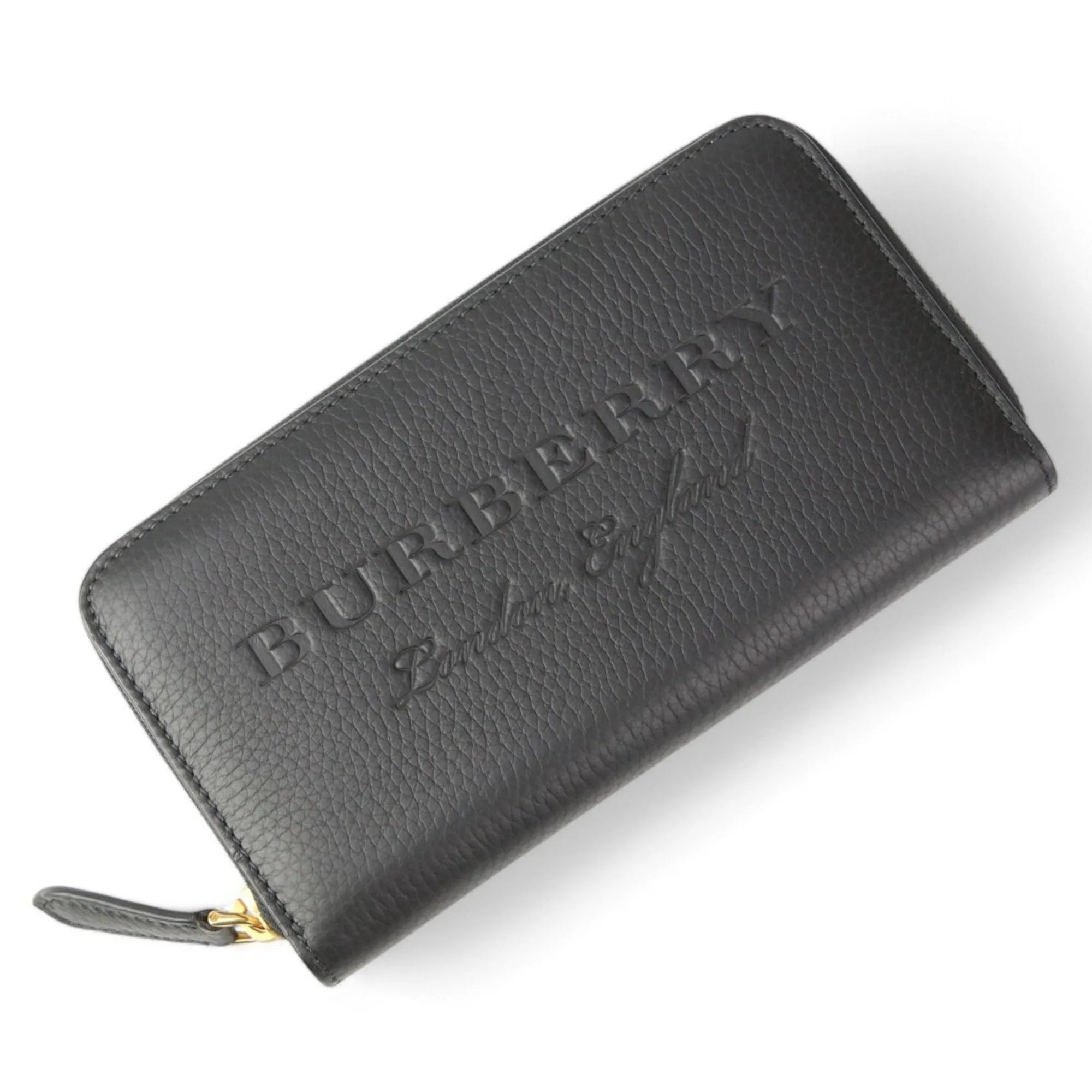 Burberry Leather Long Wallet (Bi-Fold) (Pre-Owned)
