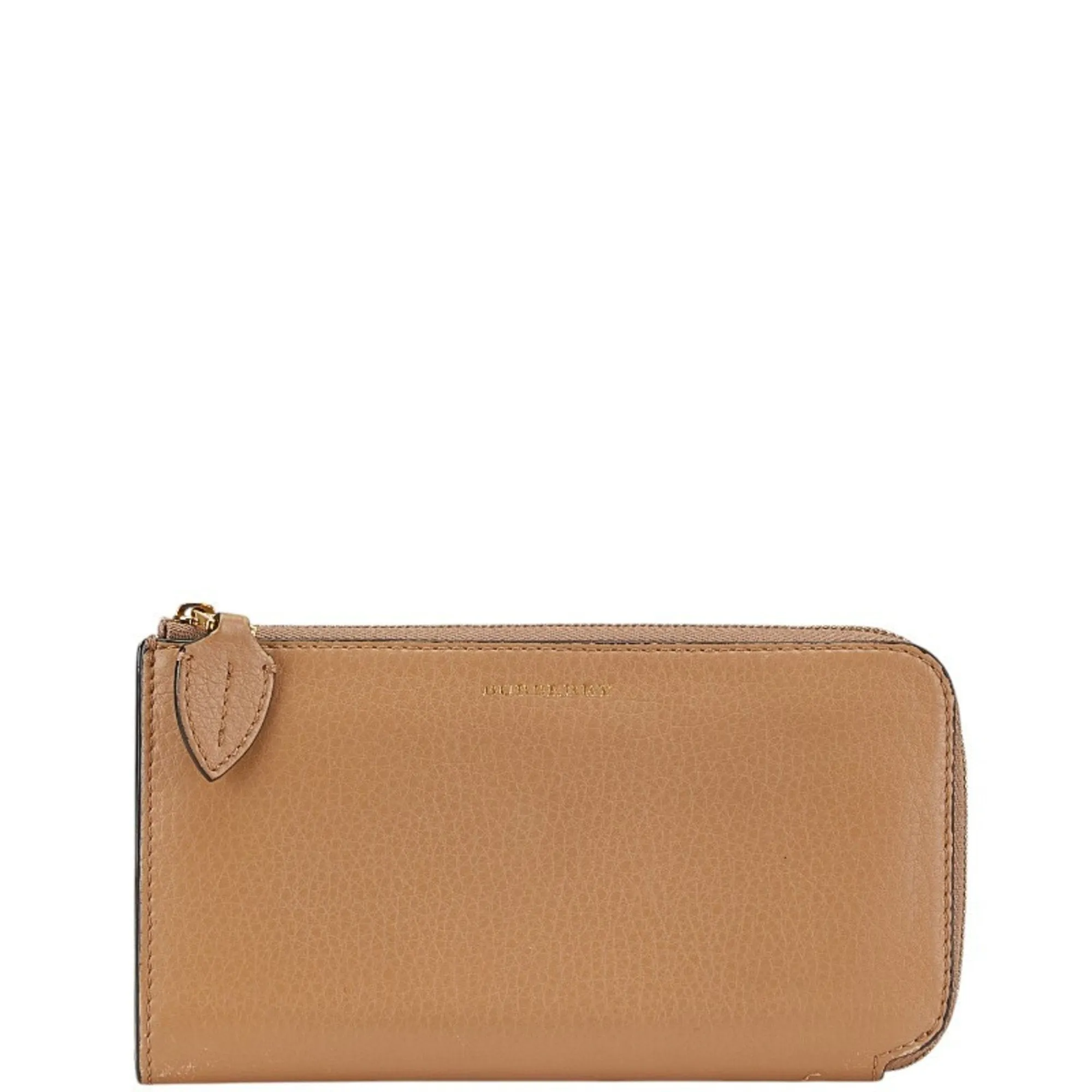 Burberry Leather Long Wallet (Bi-Fold) (Pre-Owned)