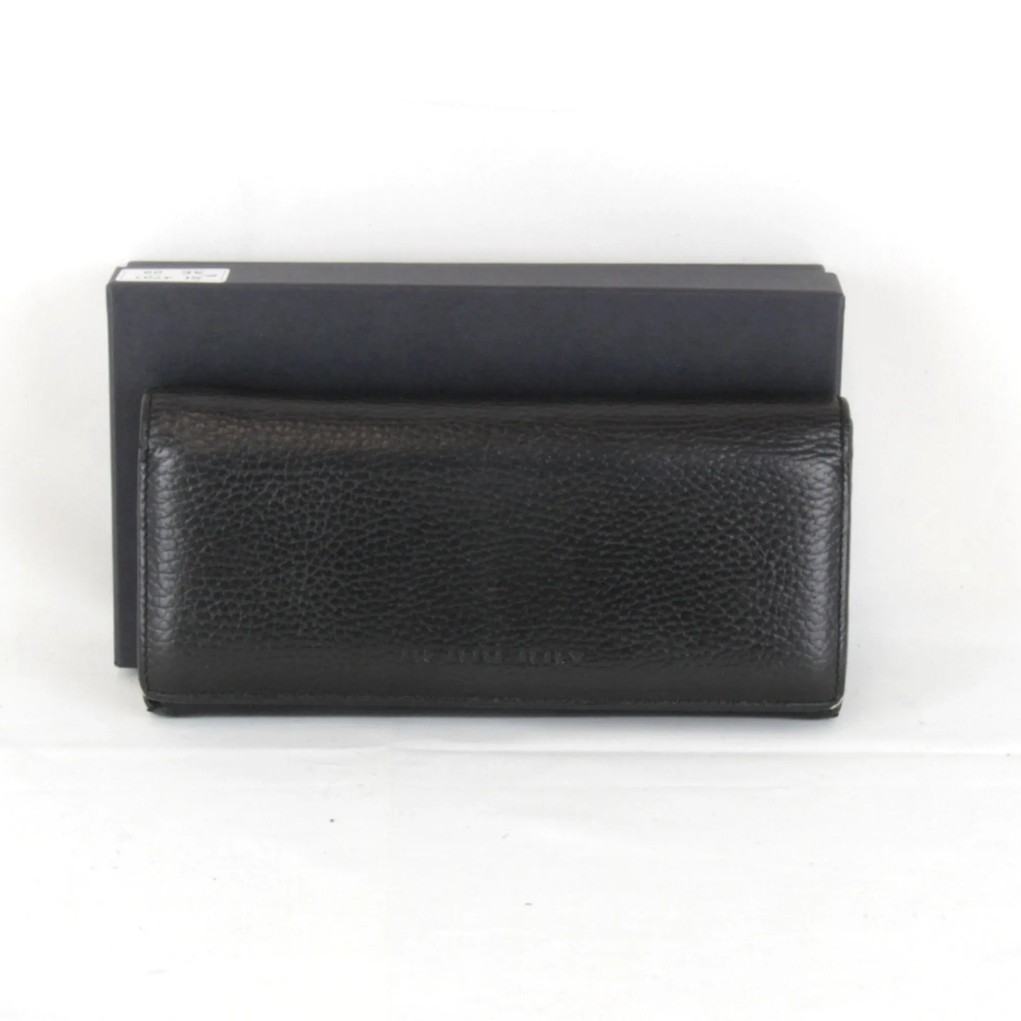 Burberry Leather Long Wallet (Bi-Fold) (Pre-Owned)