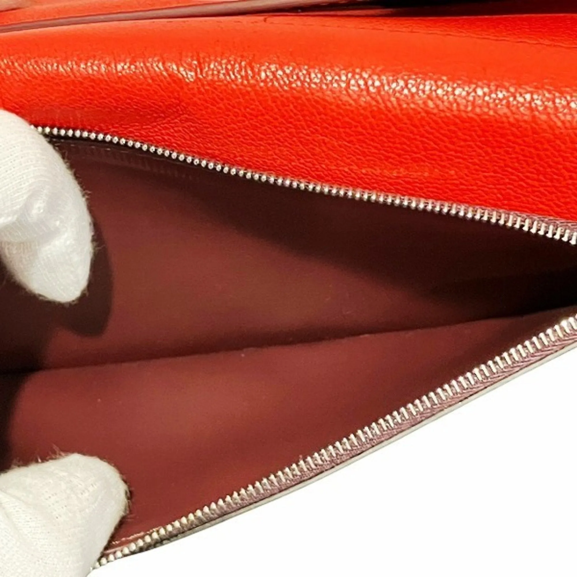 Burberry Leather Long Wallet (Tri-Fold) (Pre-Owned)