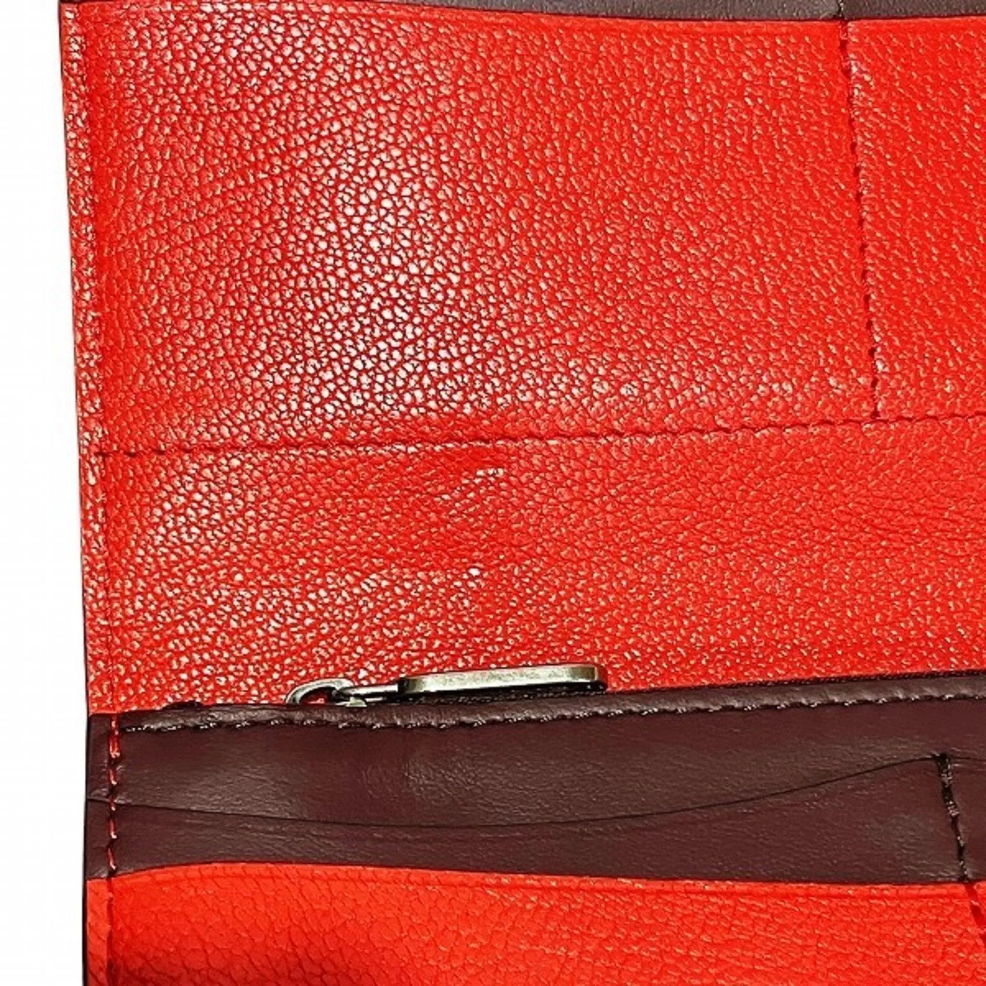Burberry Leather Long Wallet (Tri-Fold) (Pre-Owned)