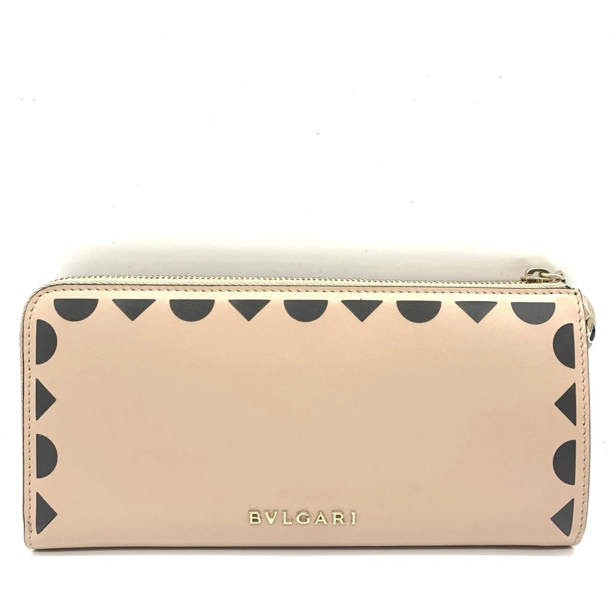 Bvlgari pink Leather Long Wallet (Bi-Fold) (Pre-Owned)