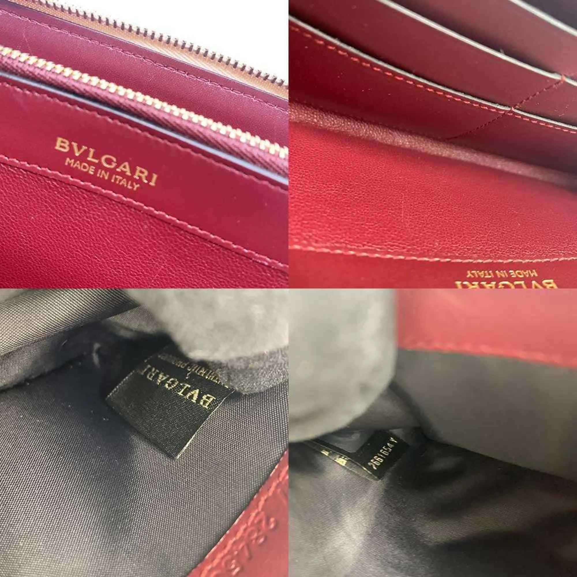 Bvlgari pink Leather Long Wallet (Bi-Fold) (Pre-Owned)