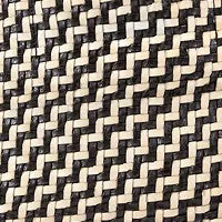 Carryall Tote Black & Cream Woven Zig Zag