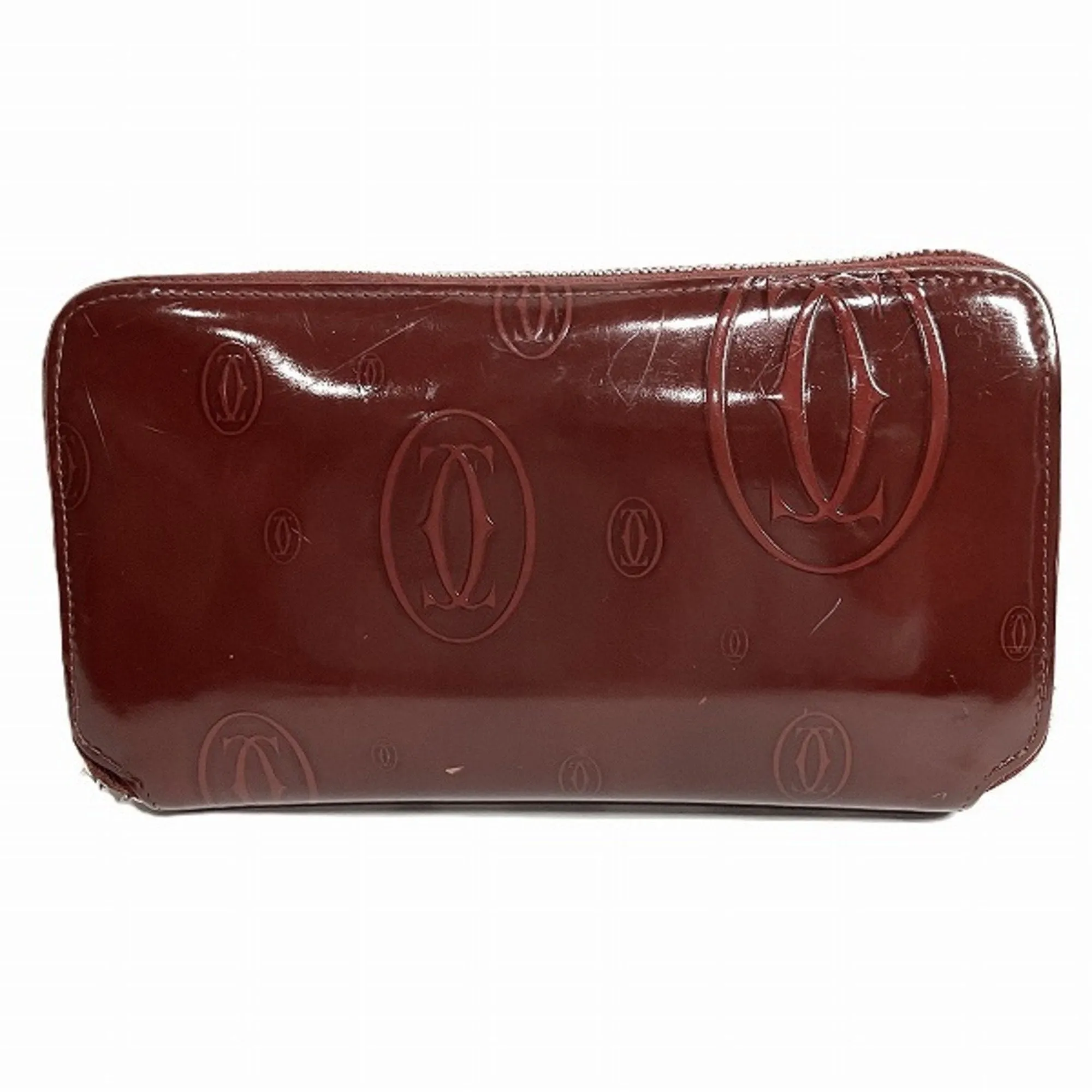 Cartier Happy Birthday Leather Coin Purse/Coin Case (Pre-Owned)