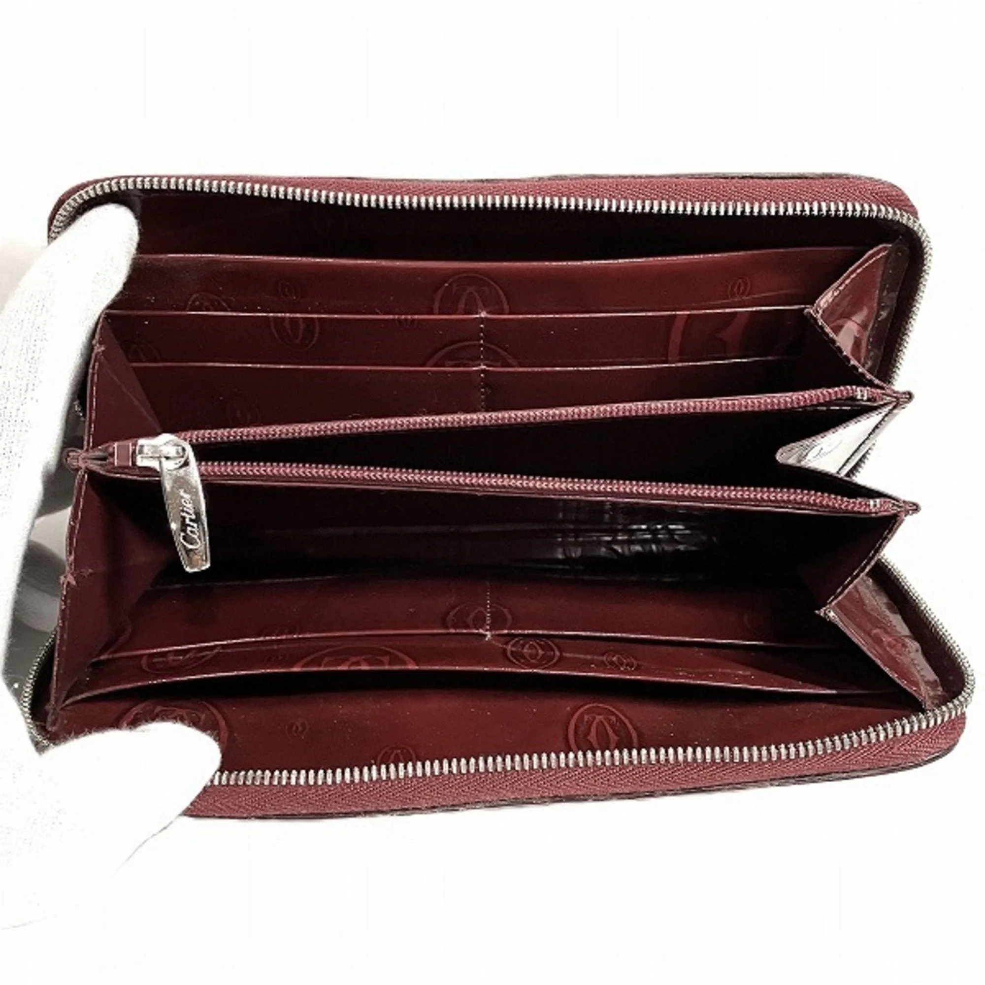 Cartier Happy Birthday Leather Coin Purse/Coin Case (Pre-Owned)