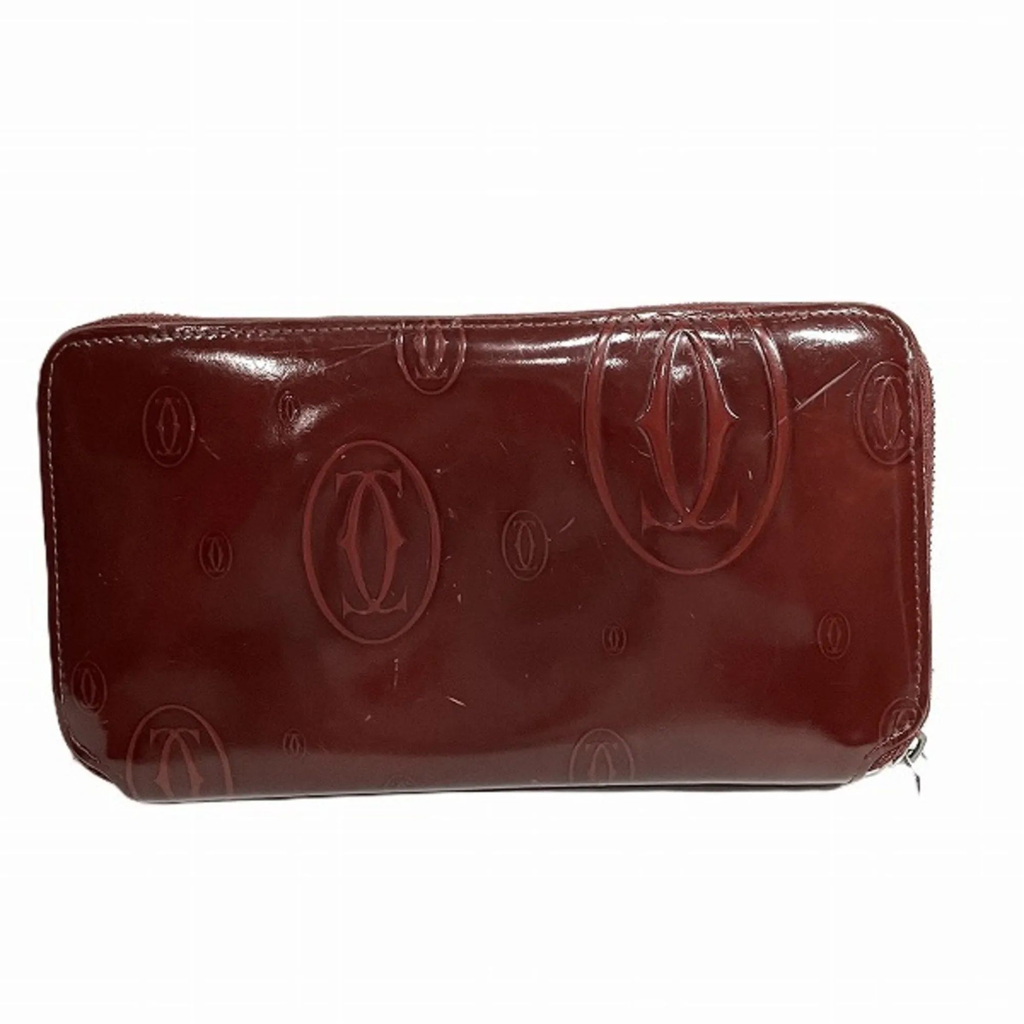 Cartier Happy Birthday Leather Coin Purse/Coin Case (Pre-Owned)