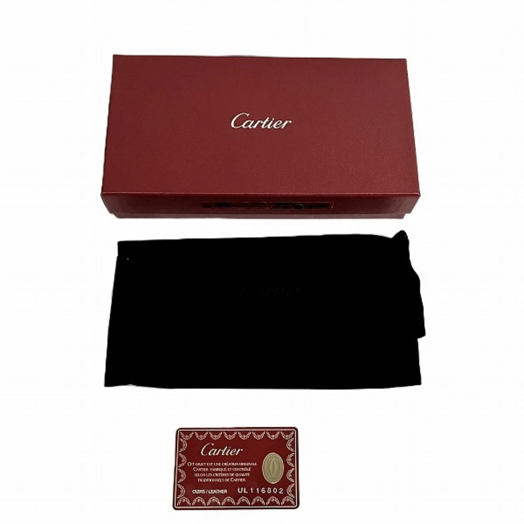 Cartier Happy Birthday Leather Coin Purse/Coin Case (Pre-Owned)