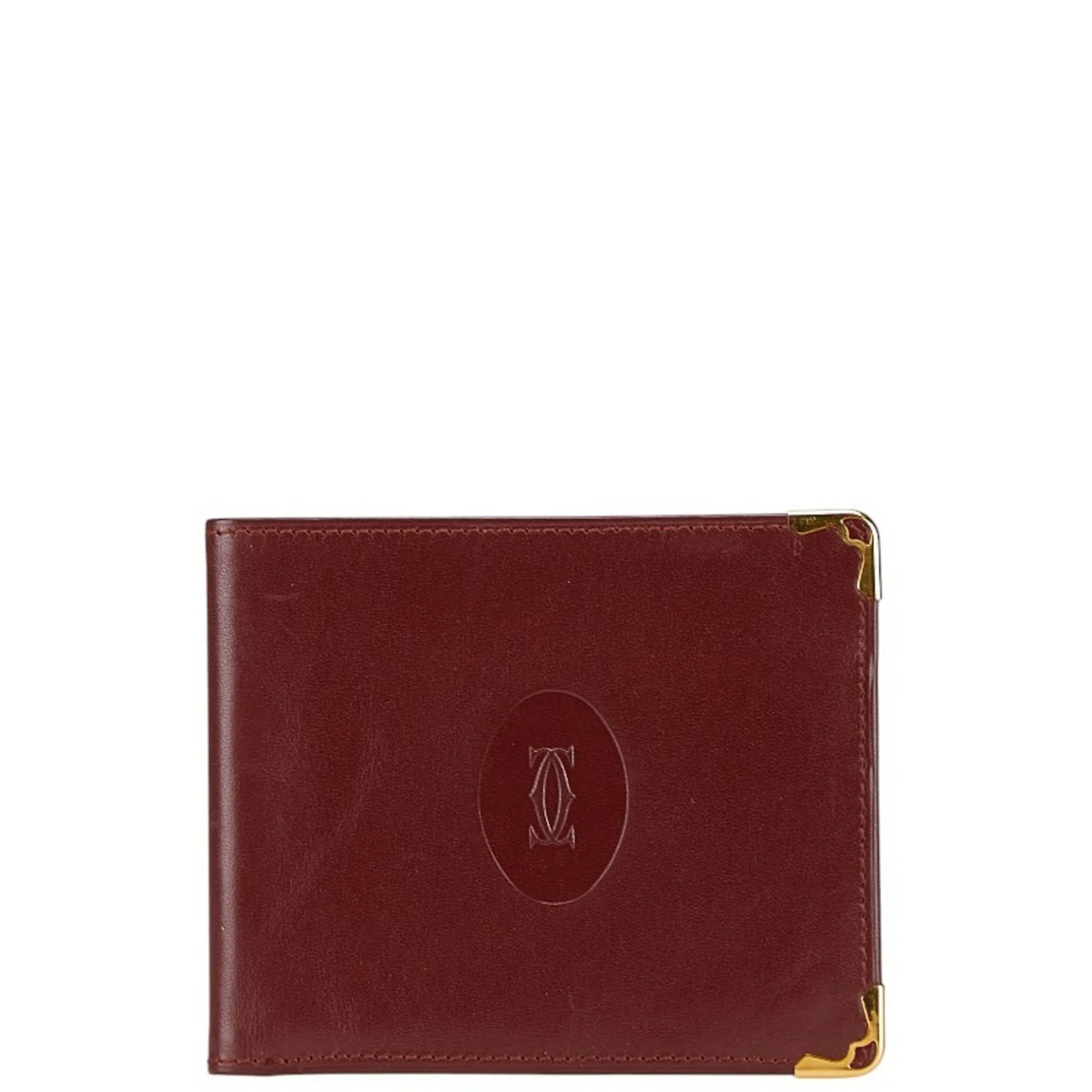 Cartier Leather Bill Wallet (Bi-Fold) (Pre-Owned)
