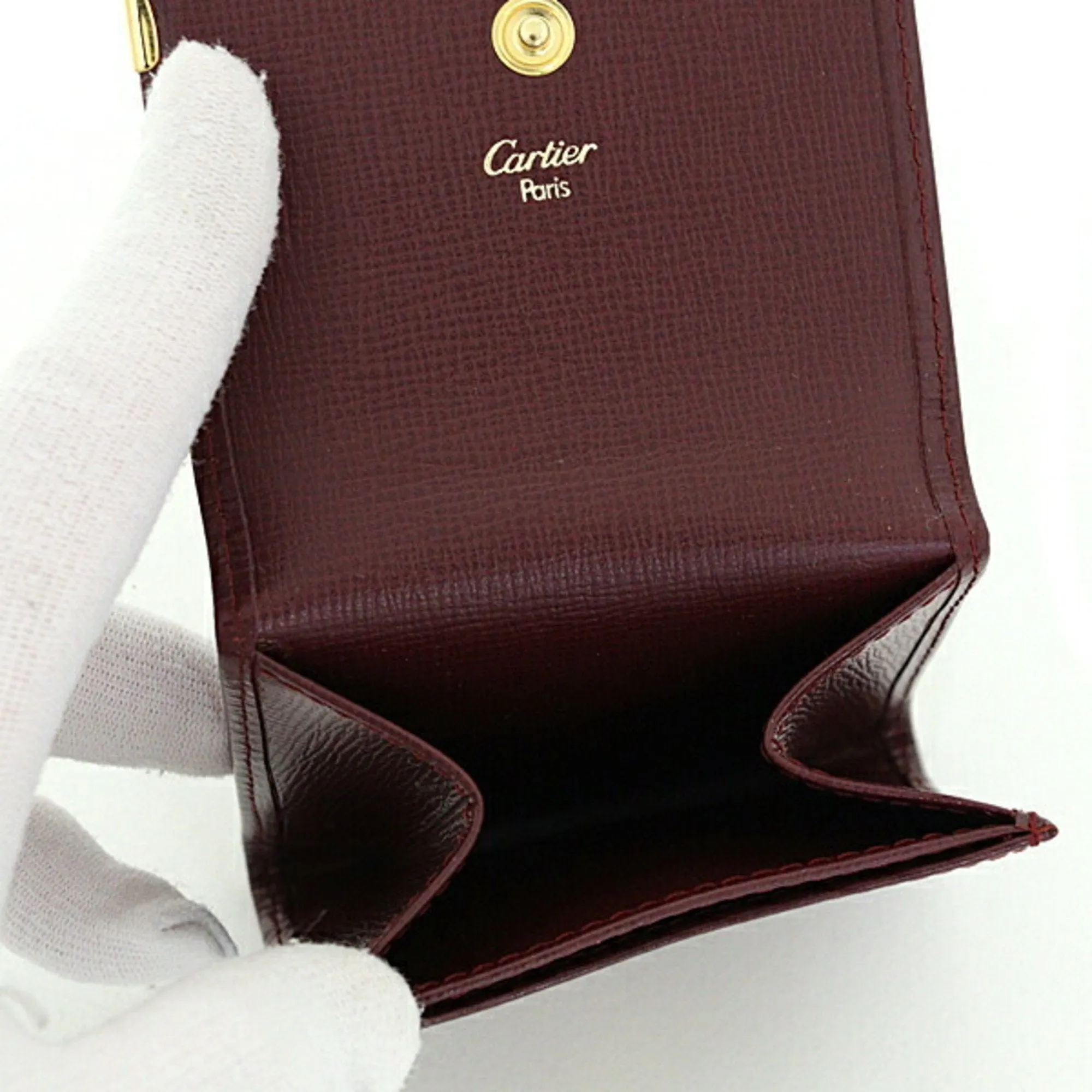 Cartier Leather Coin Purse/Coin Case (Pre-Owned)
