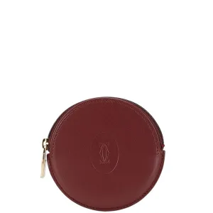 Cartier Leather Coin Purse/Coin Case (Pre-Owned)