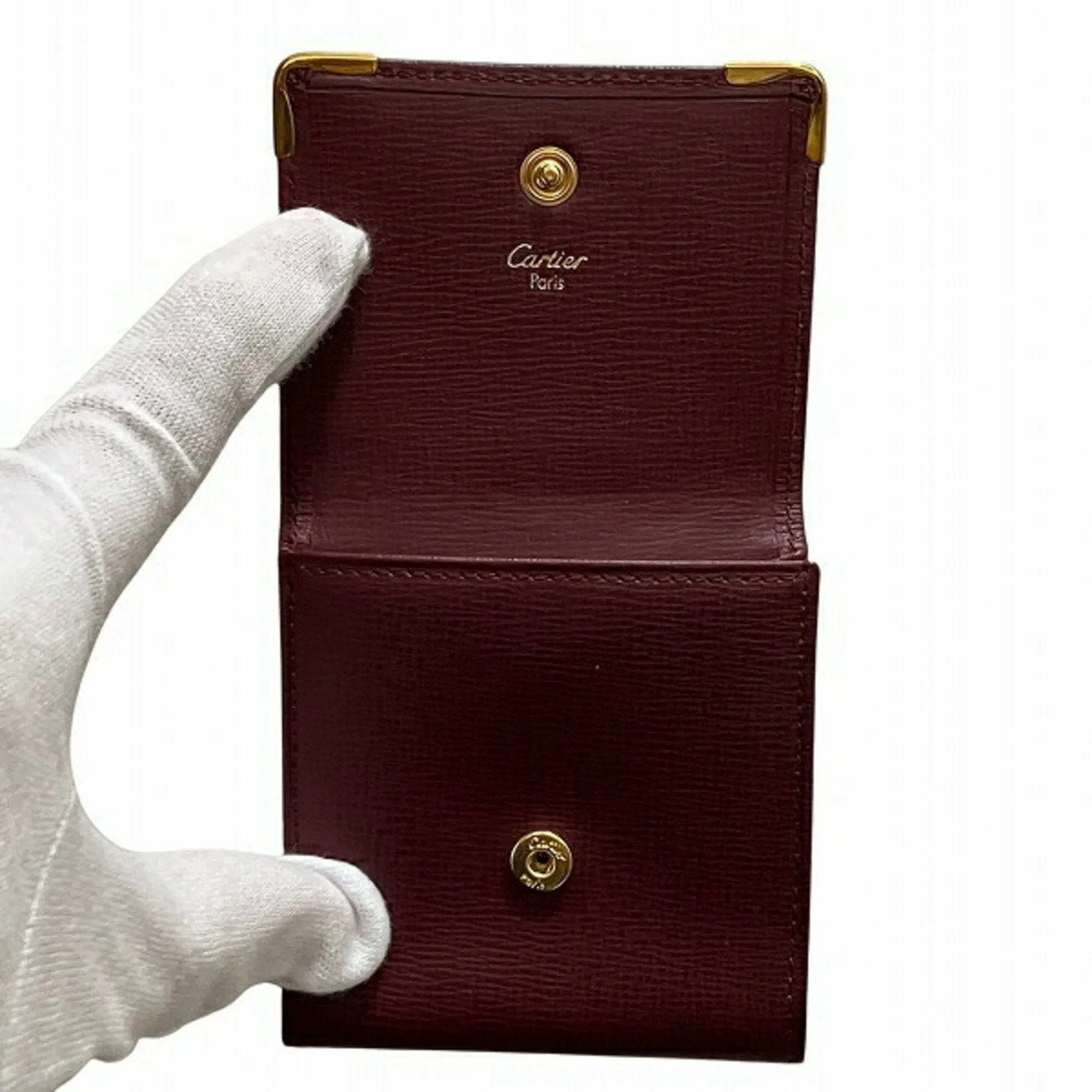 Cartier Leather Coin Purse/Coin Case (Pre-Owned)