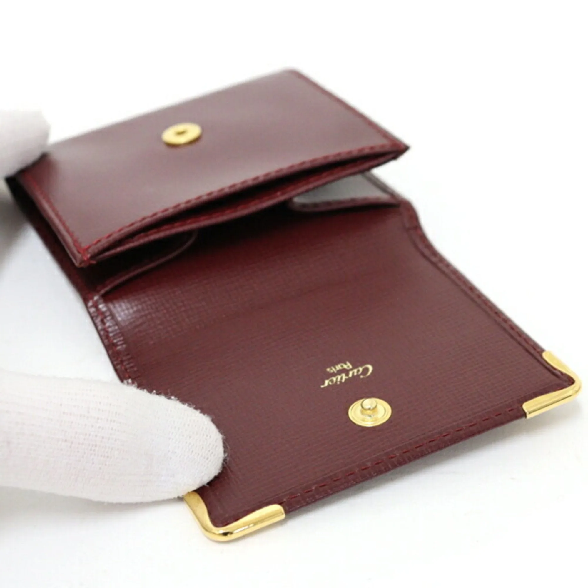Cartier Leather Coin Purse/Coin Case (Pre-Owned)