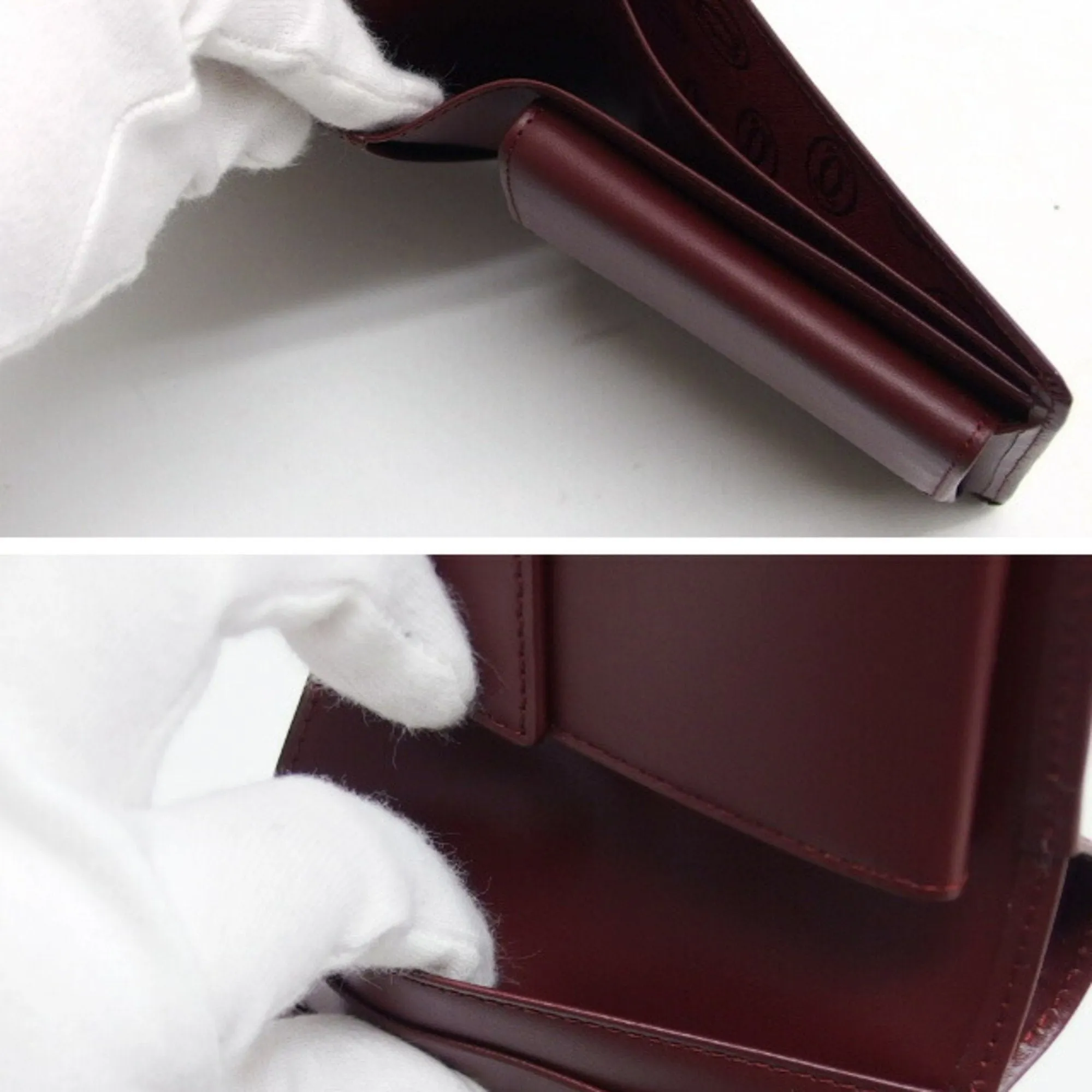 Cartier Must  Color Leather Coin Purse/Coin Case (Pre-Owned)