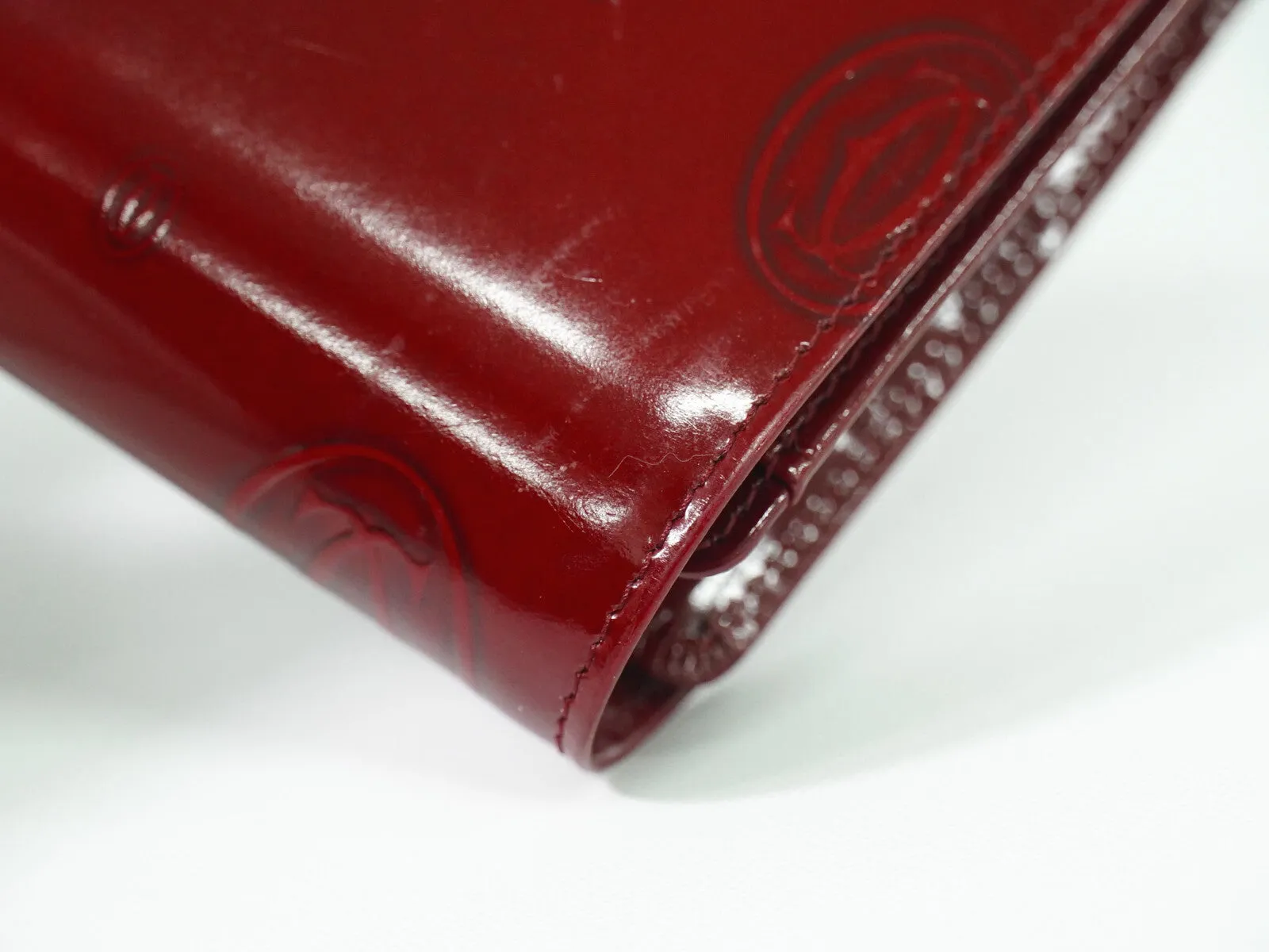 Cartier Must Line Patent Leather Wallet (Pre-Owned)