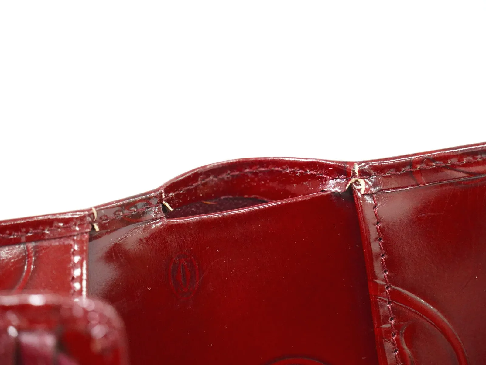 Cartier Must Line Patent Leather Wallet (Pre-Owned)
