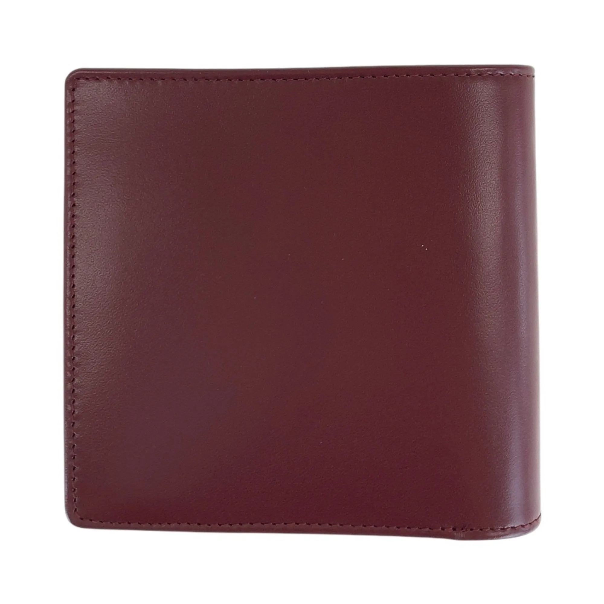 Cartier Wine Leather Wallet (Bi-Fold) (Pre-Owned)
