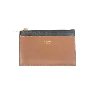 Celine Canvas Leather Coin Purse/Coin Case (Pre-Owned)