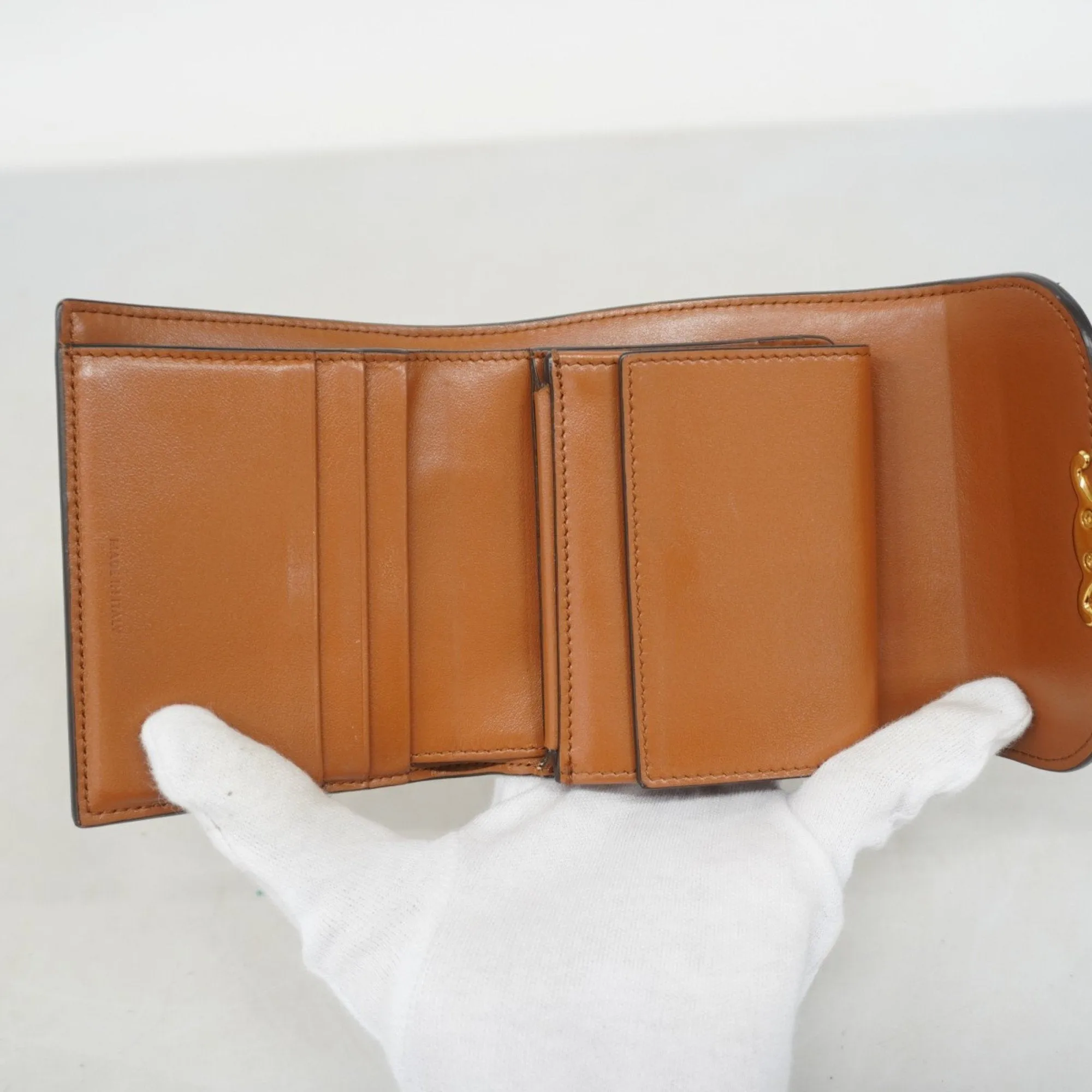 Celine  Canvas Leather Wallet (Tri-Fold) (Pre-Owned)