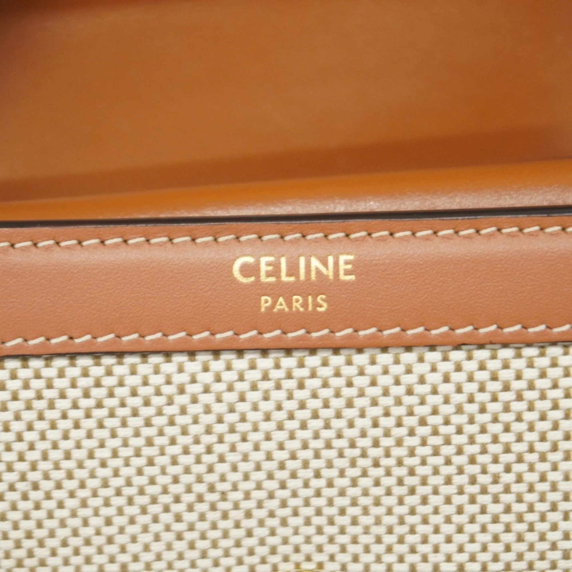Celine  Canvas Leather Wallet (Tri-Fold) (Pre-Owned)