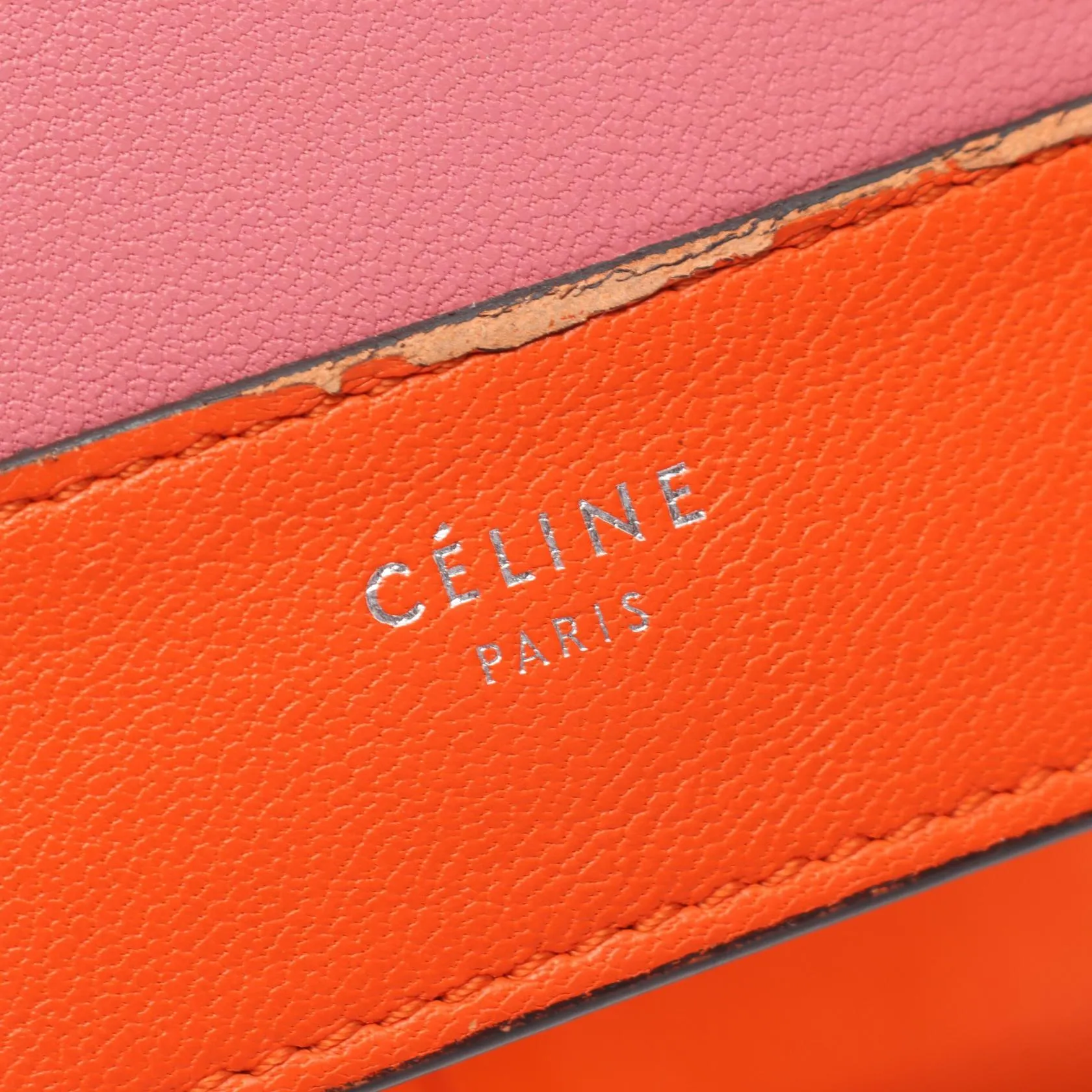 Celine Leather Frame Trifold Wallet